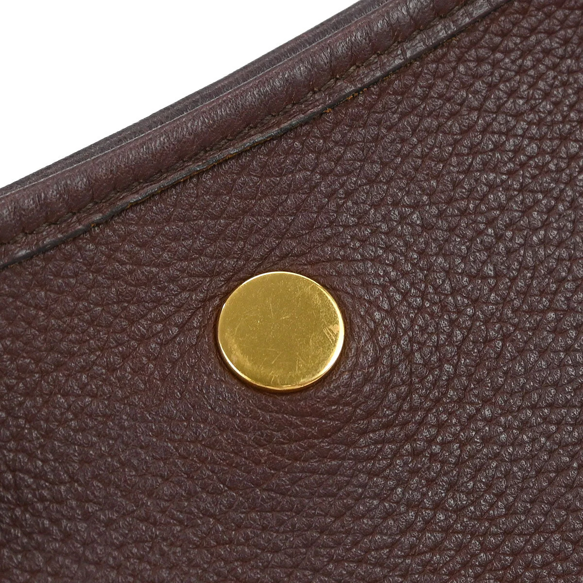 Hermes 1997 Chocolat Taurillon Clemence Vespa PM Shoulder Bag - Image 6