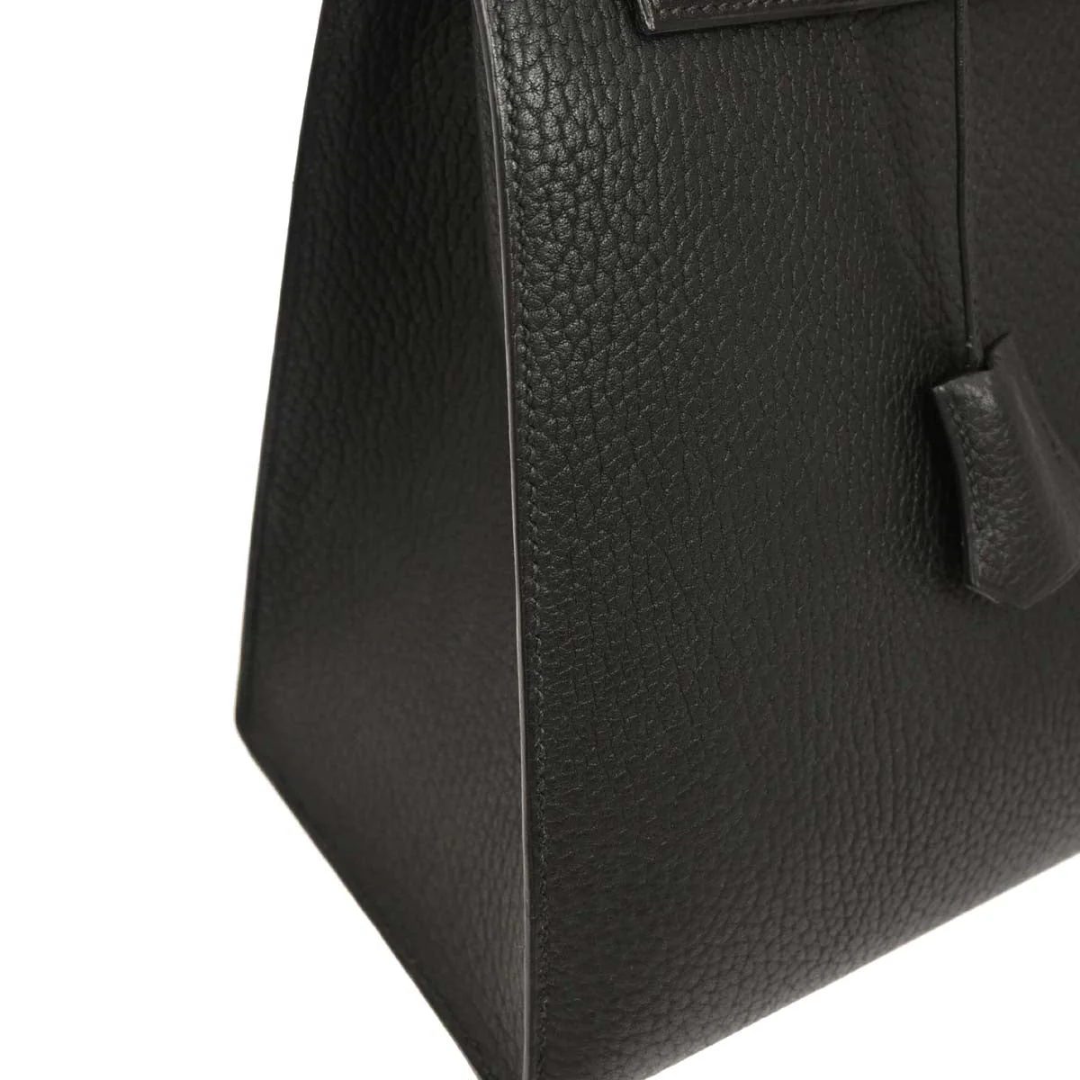 Hermes 1996 Black Ardennes Kelly 35 Sellier 2way Shoulder Handbag - Image 3
