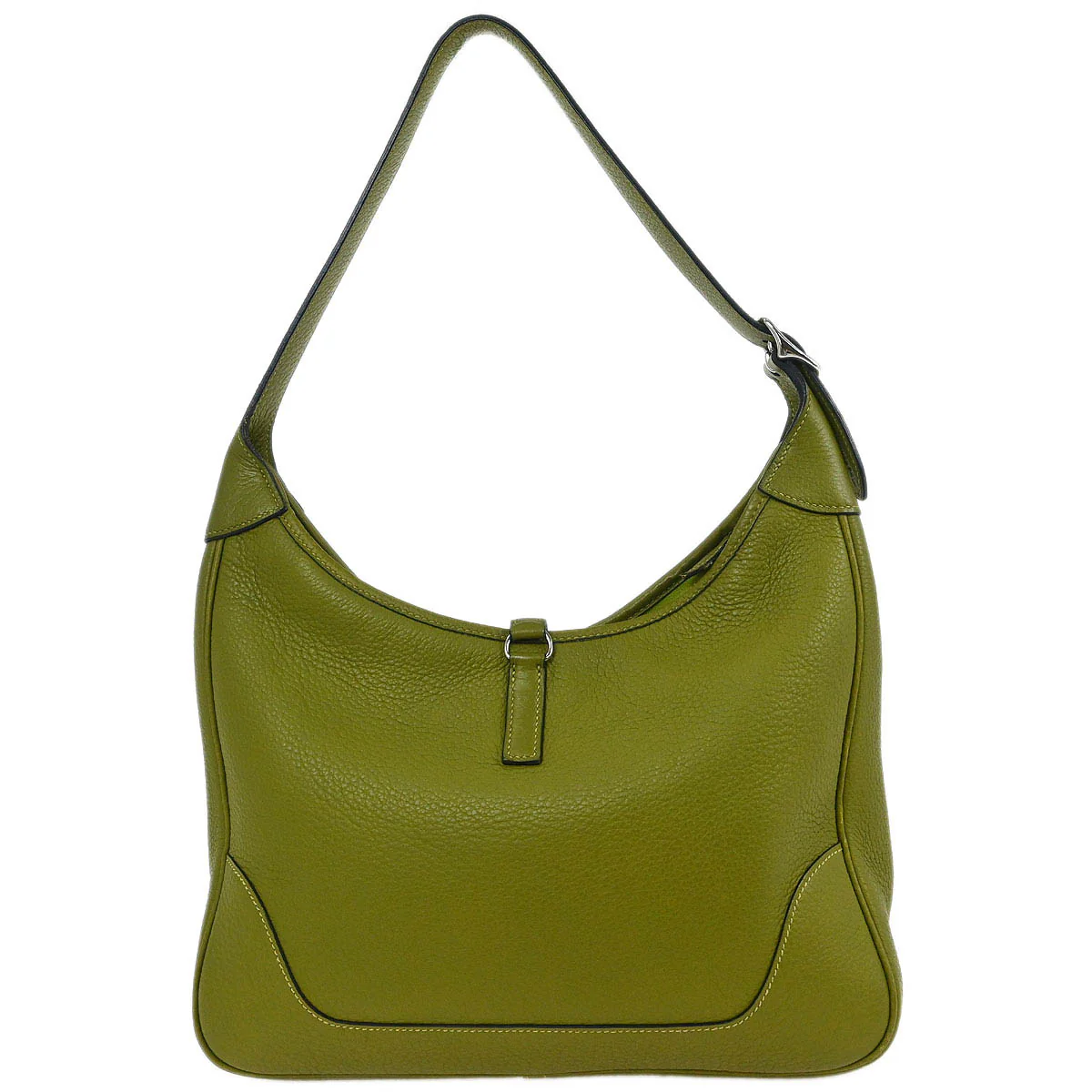 Hermes 2008 Anis Green Taurillon Clemence Trim 31 Shoulder Bag - Image 2