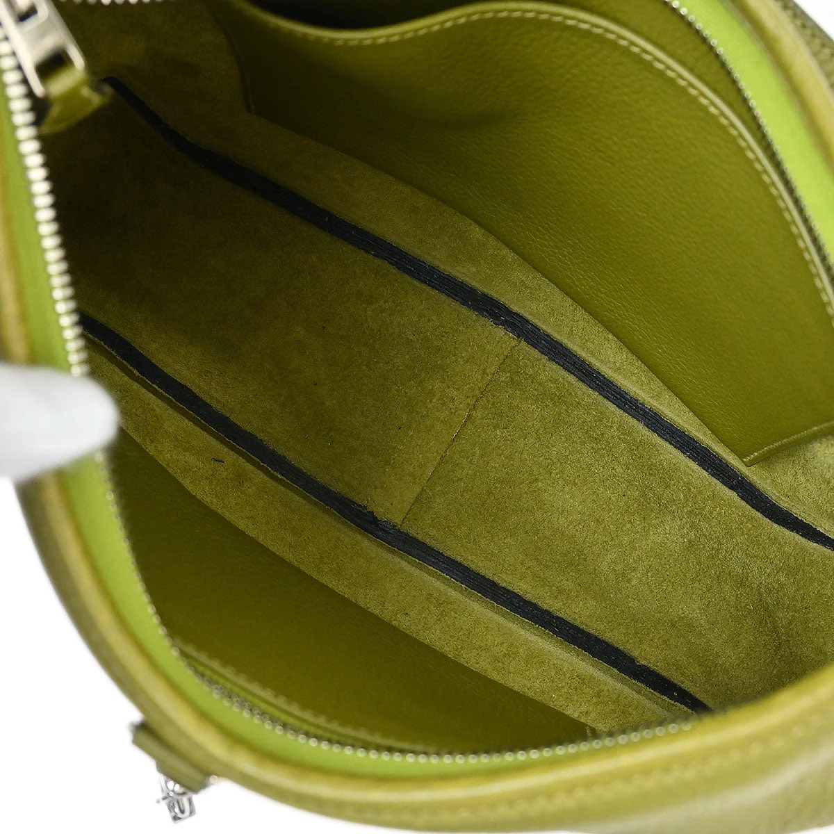 Hermes 2008 Anis Green Taurillon Clemence Trim 31 Shoulder Bag - Image 8