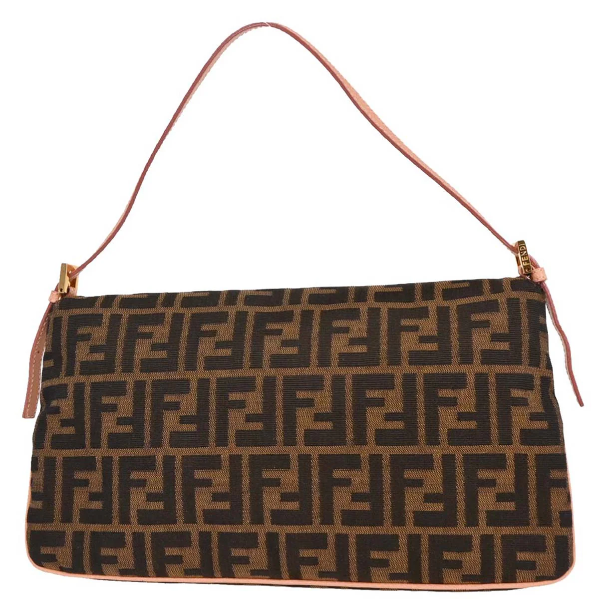 Fendi Black Brown Zucca Handbag - Image 2