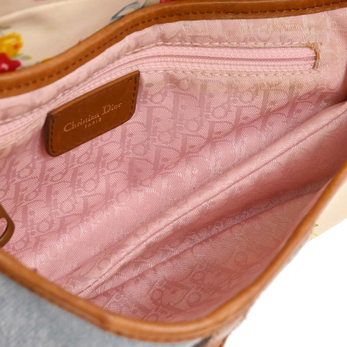 Christian Dior 2004 Canvas Saddle Handbag - Image 9
