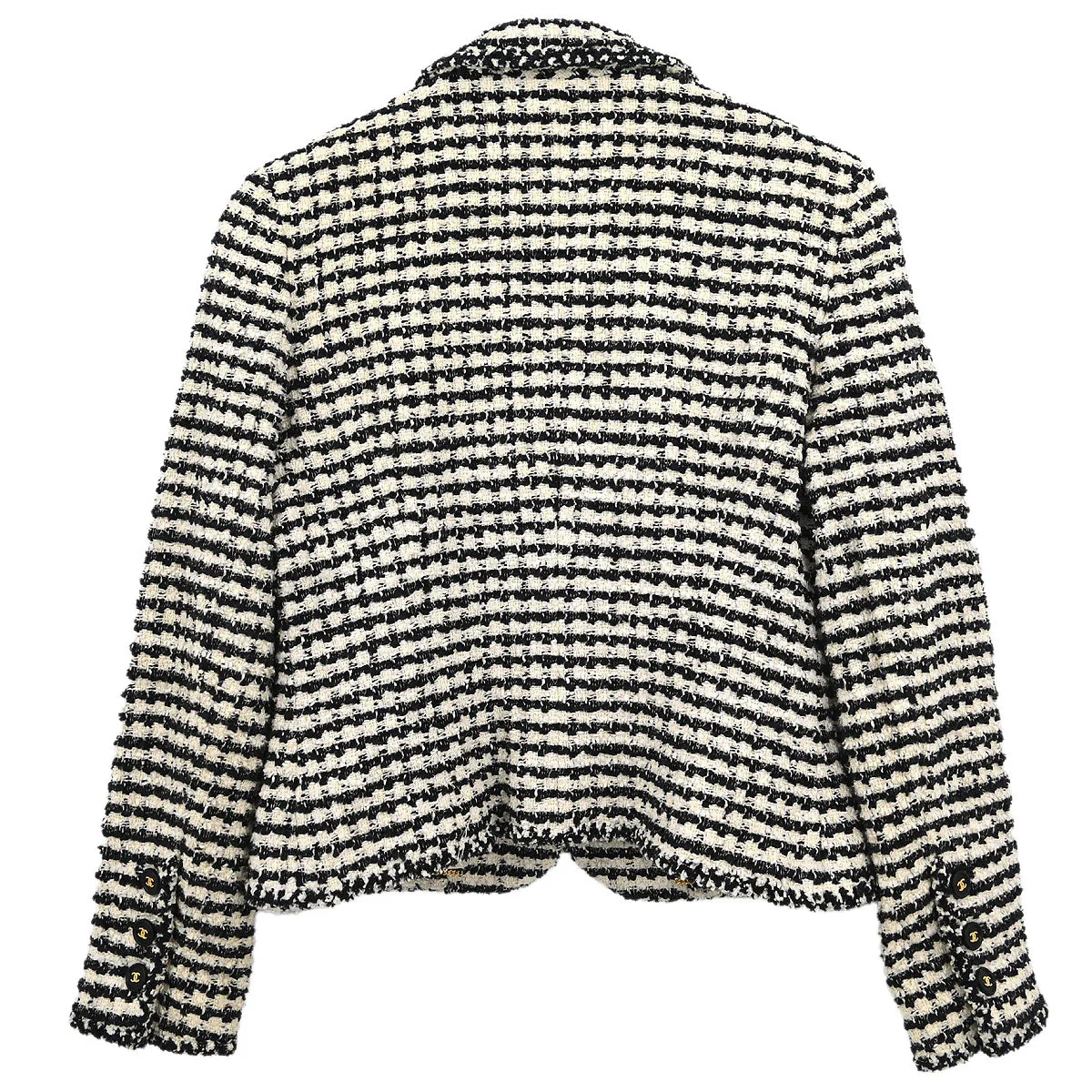 Chanel Single Breasted Jacket Black #42 - Image 2