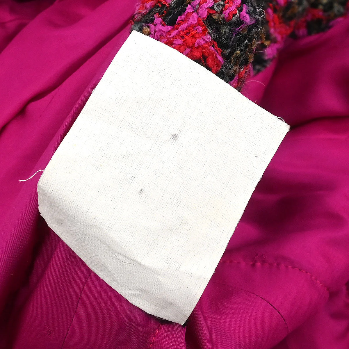 Chanel Single Breasted Collarless Jacket Pink #40 - Image 10