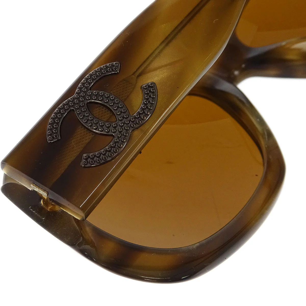 Chanel Sunglasses Eyewear Brown Small Good - Image 5