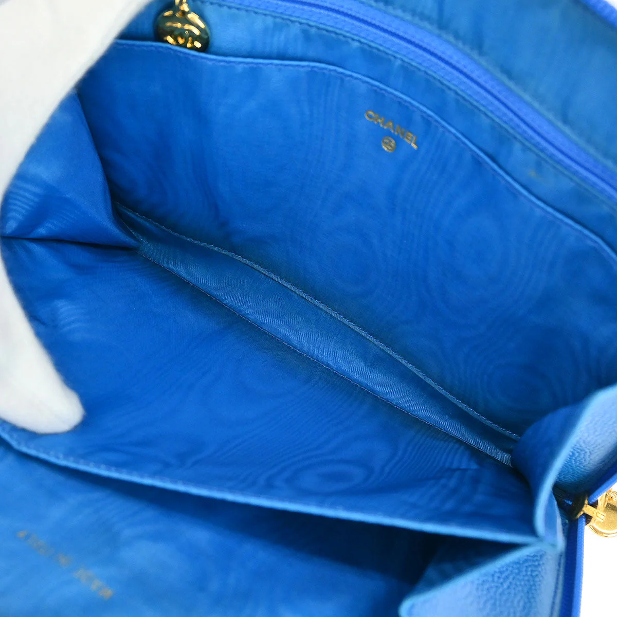 Chanel 1994-1996 Blue Caviar Wallet - Image 5
