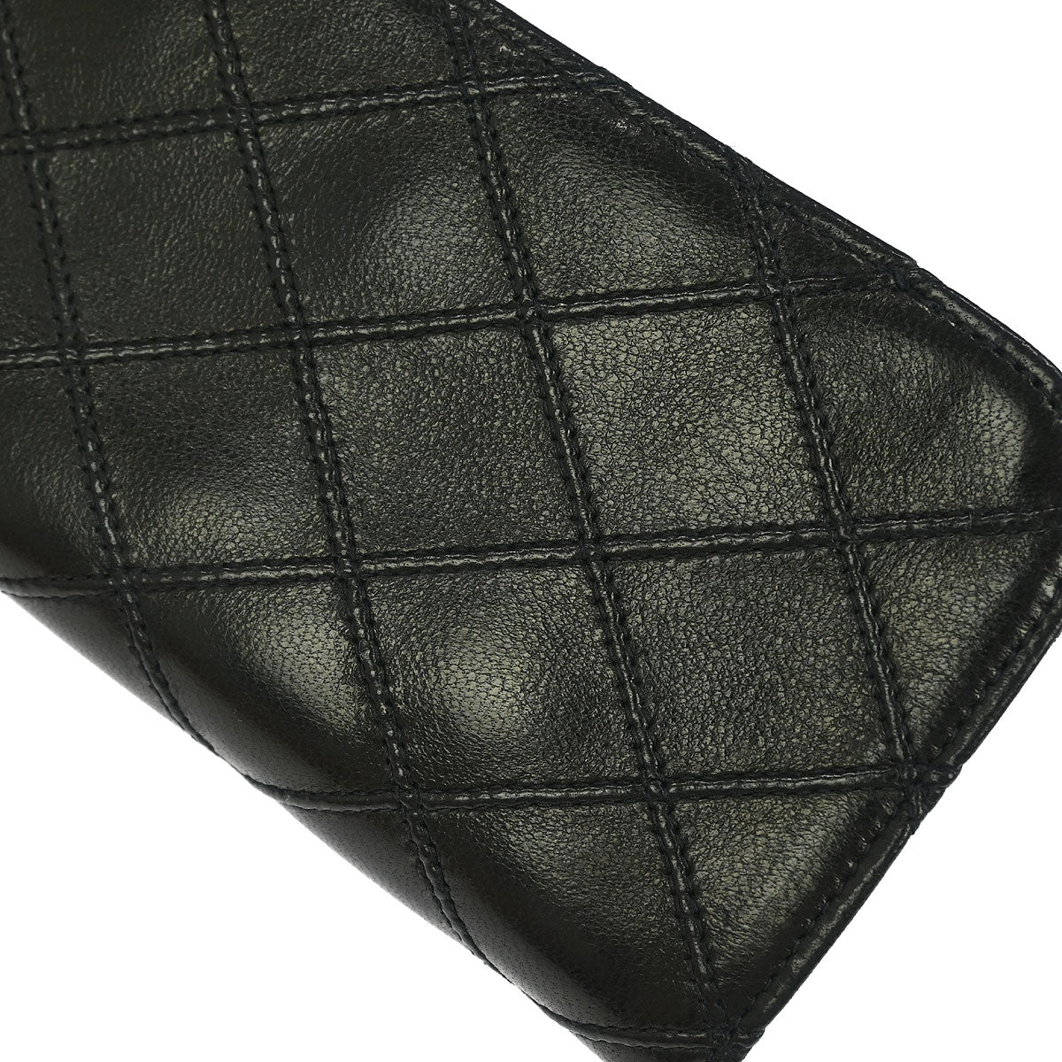 Chanel Black Lambskin Bicolore Sunglasses Case Small Good - Image 4