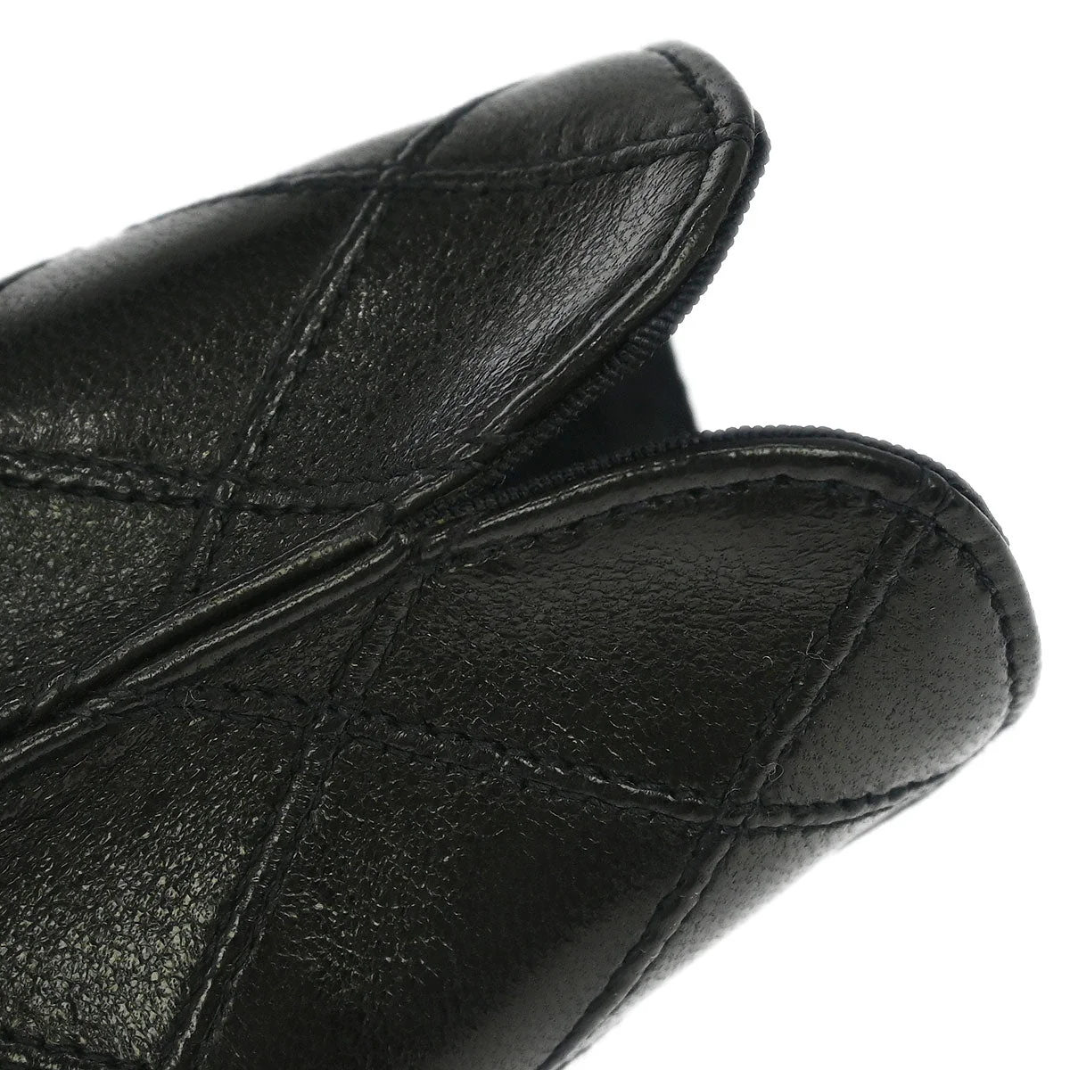Chanel Black Lambskin Bicolore Sunglasses Case Small Good - Image 5