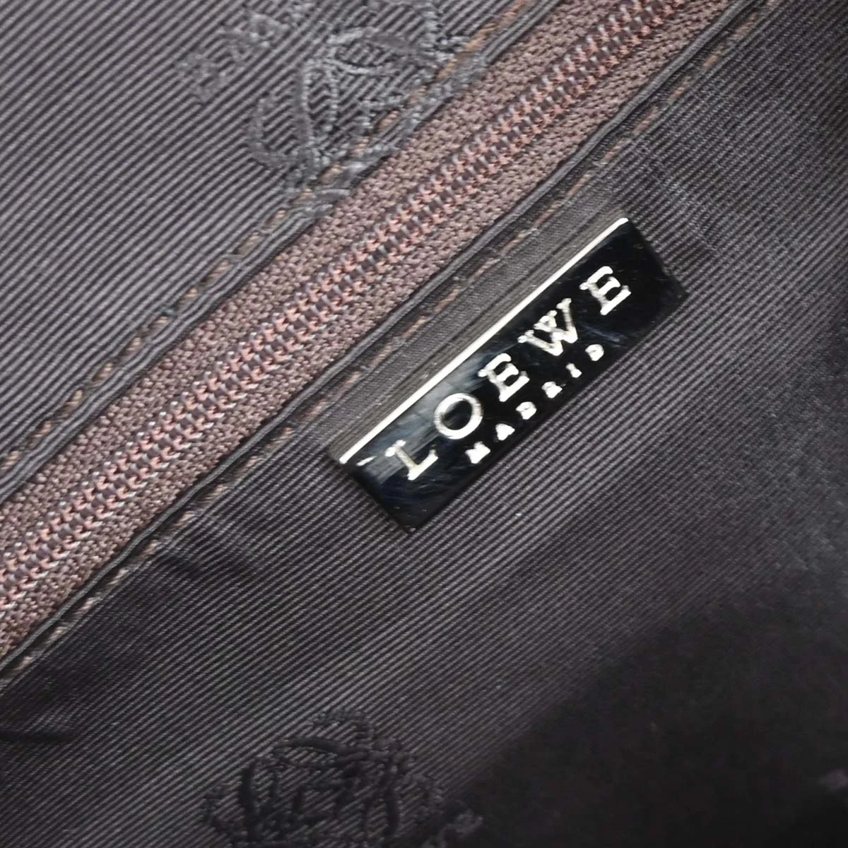 Loewe Brown Leather 2way Shoulder Handbag - Image 9
