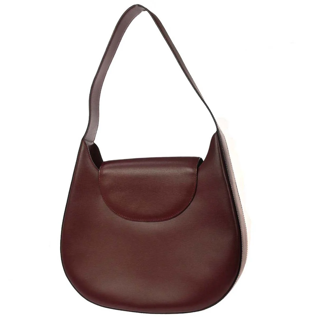 Cartier Bordeaux Leather Handbag - Image 2