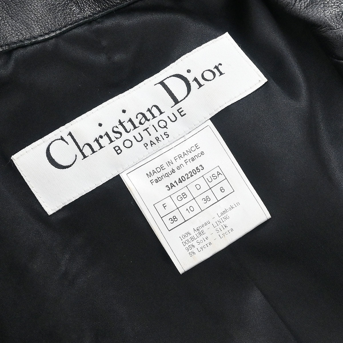 Christian Dior Single Breasted Jacket Black 3A14022053 #38 - Image 9