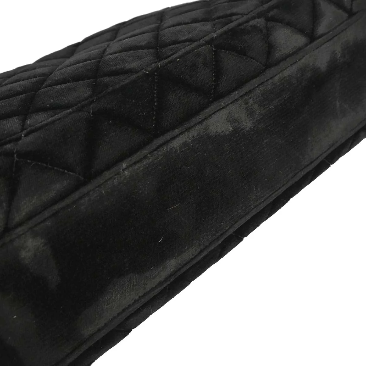 Chanel 1996-1997 Black Velvet Kelly Handbag - Image 3