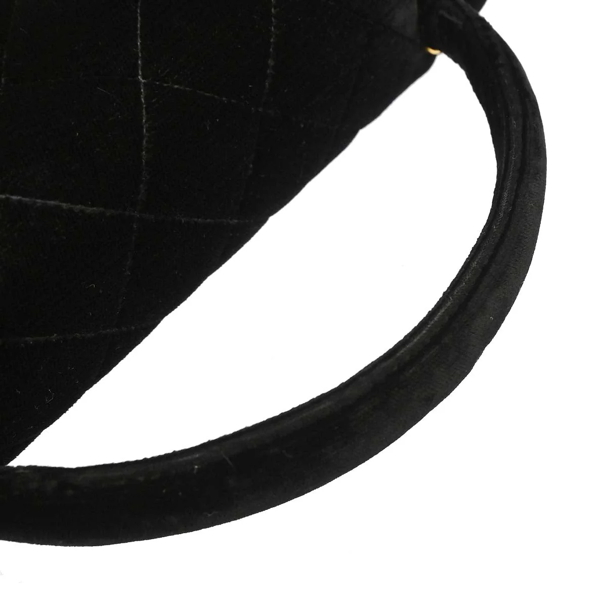 Chanel 1996-1997 Black Velvet Kelly Handbag - Image 6
