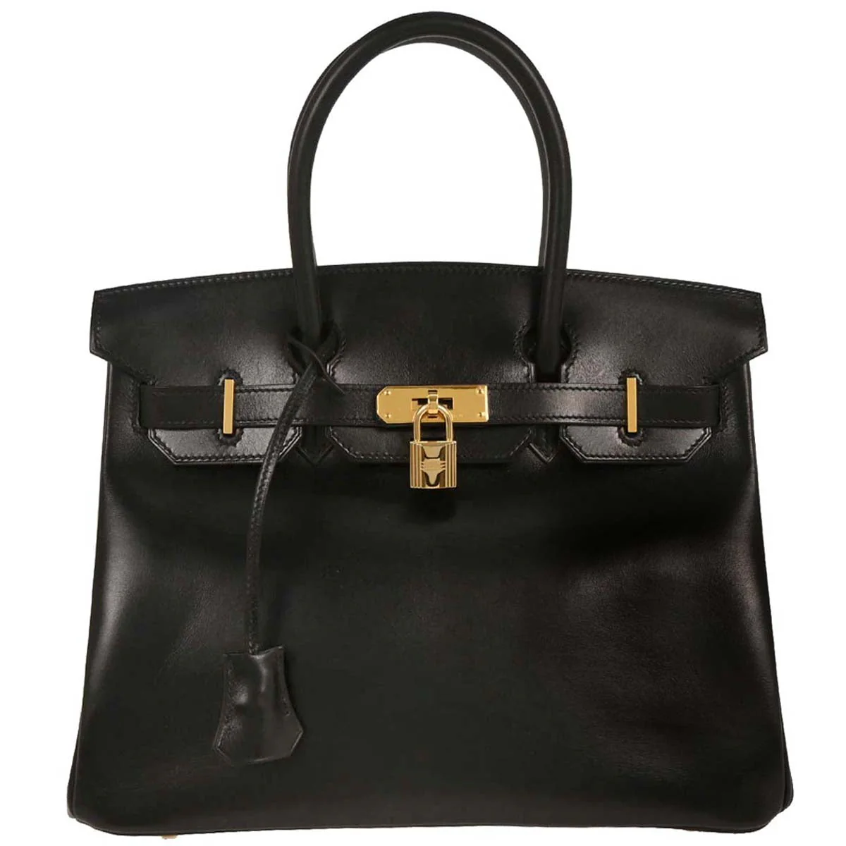 Hermes 2003 Box Calf Birkin 30 Handbag
