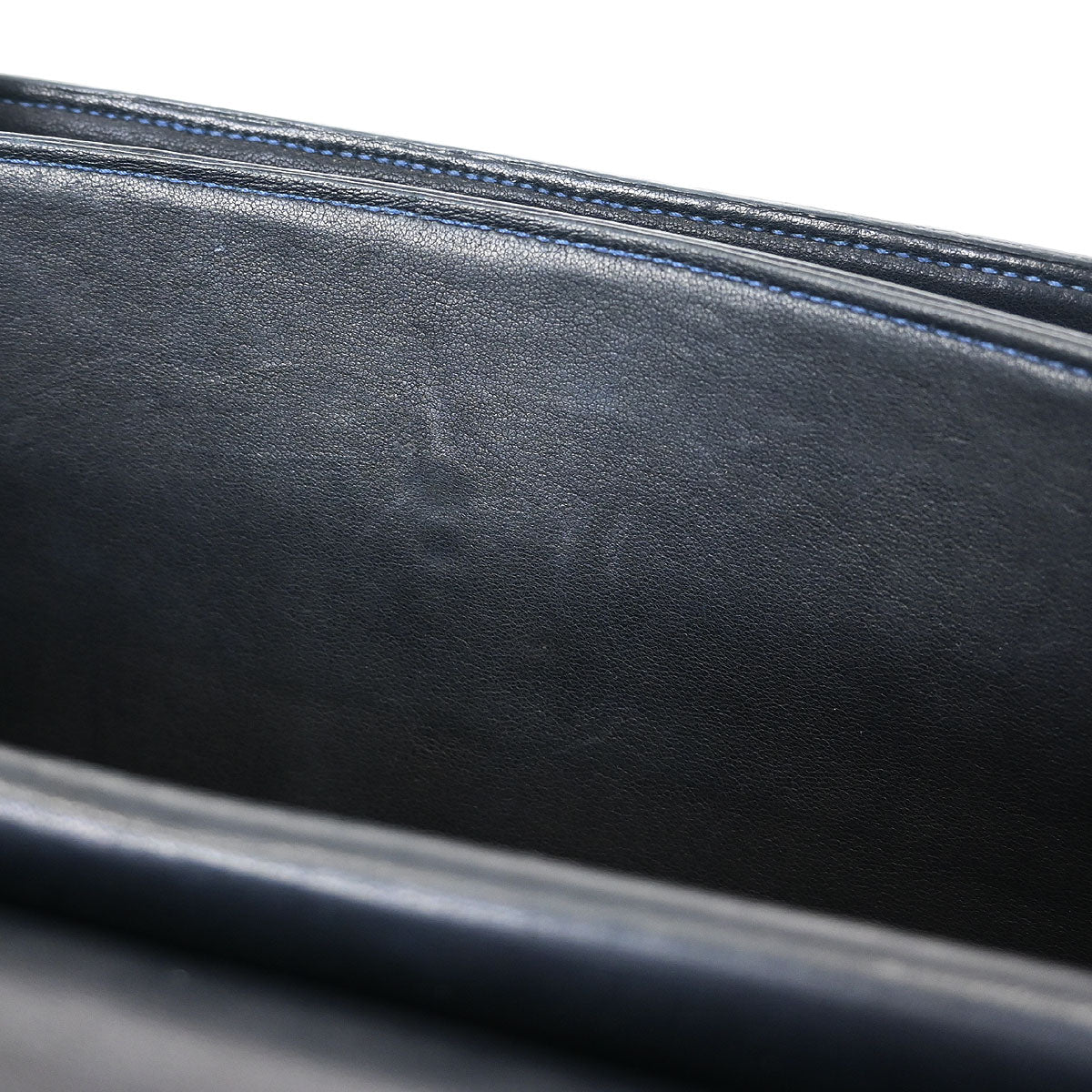 Hermes * 1964 Blue Indigo Ostrich Cordeliere Handbag - Image 9
