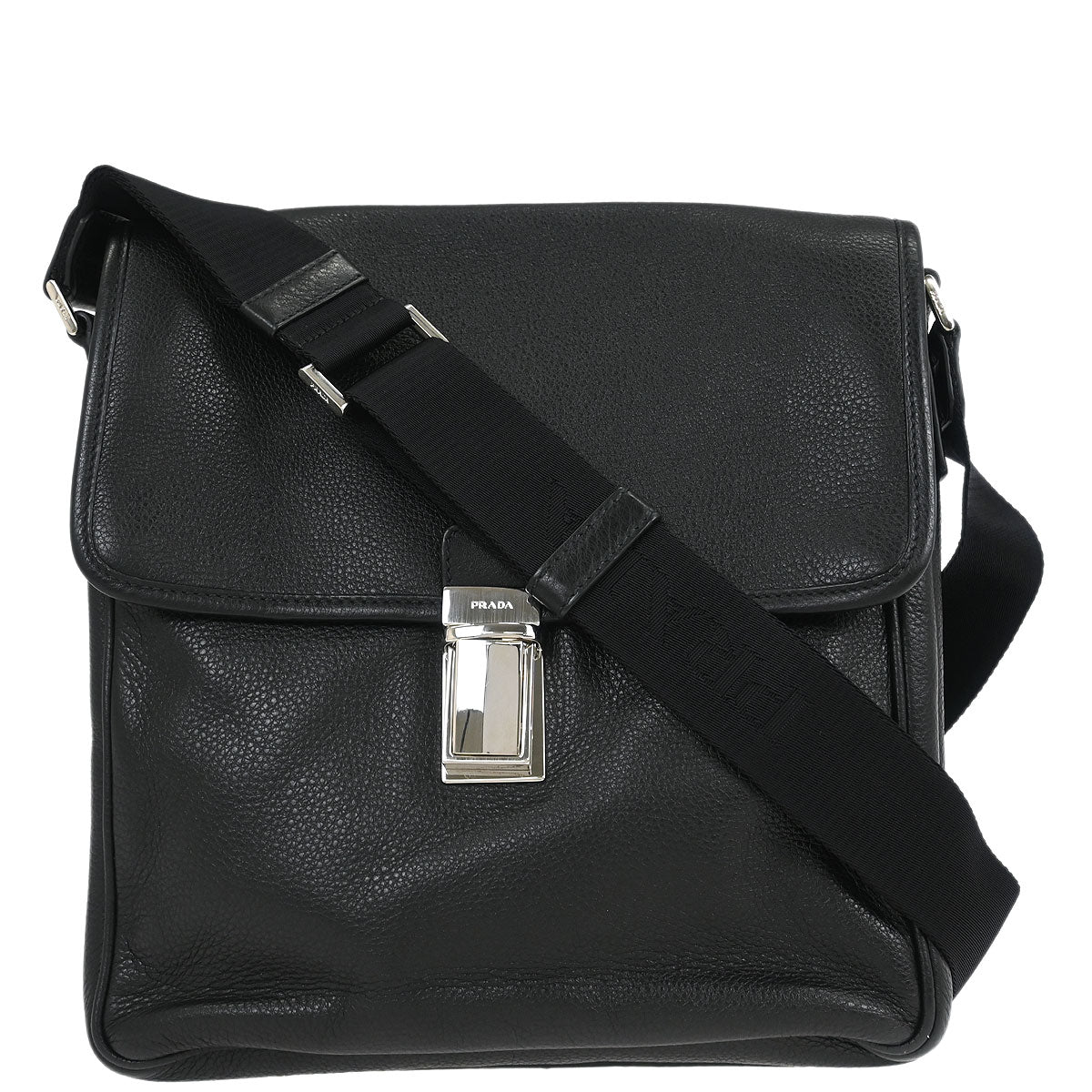 Prada Black Leather Shoulder Bag - Image 2