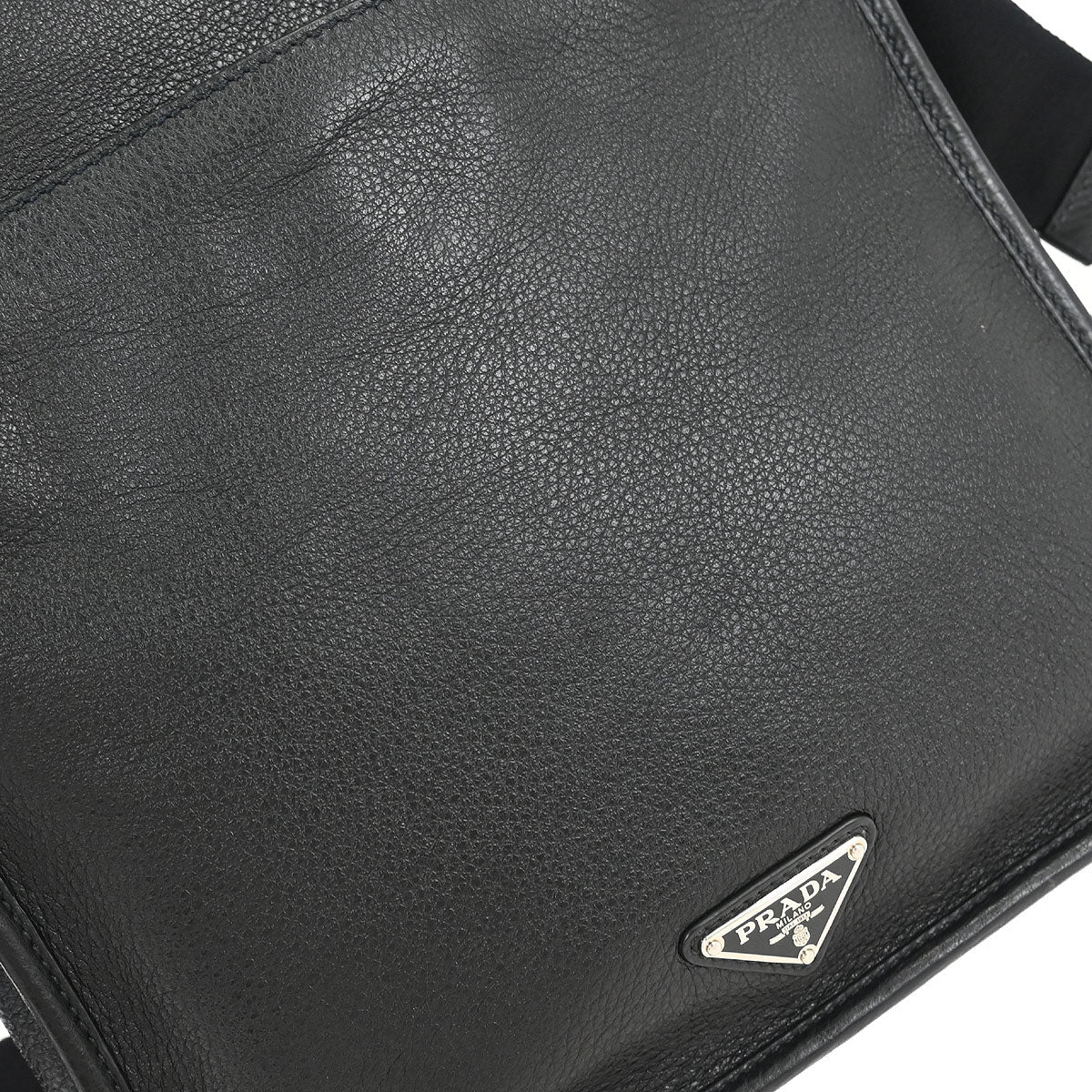 Prada Black Leather Shoulder Bag - Image 5