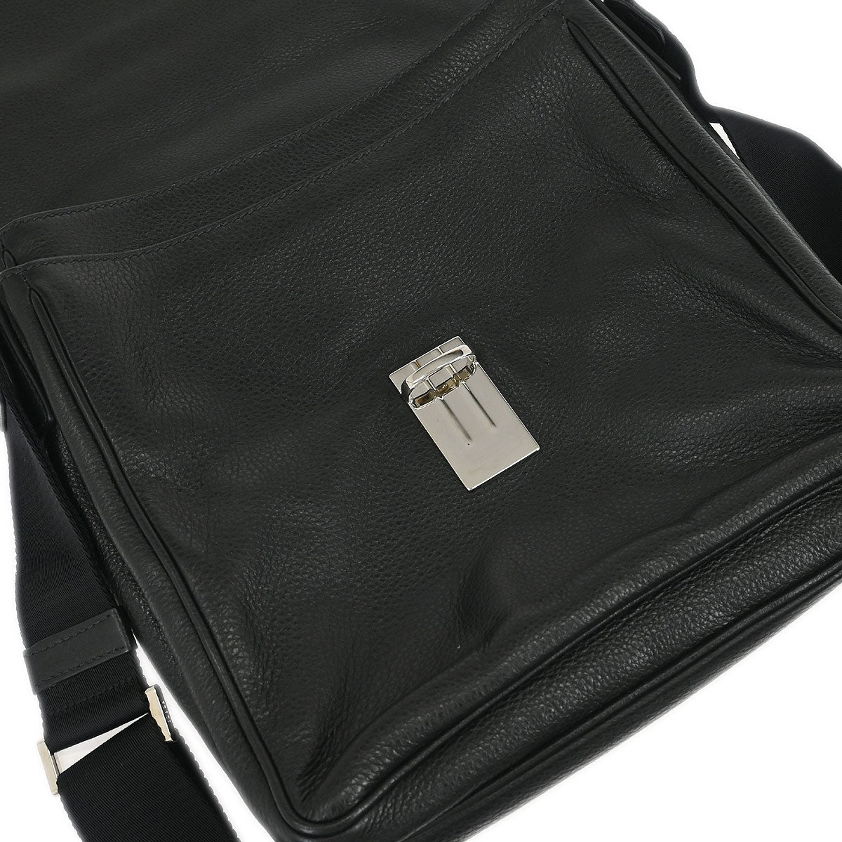 Prada Black Leather Shoulder Bag - Image 6