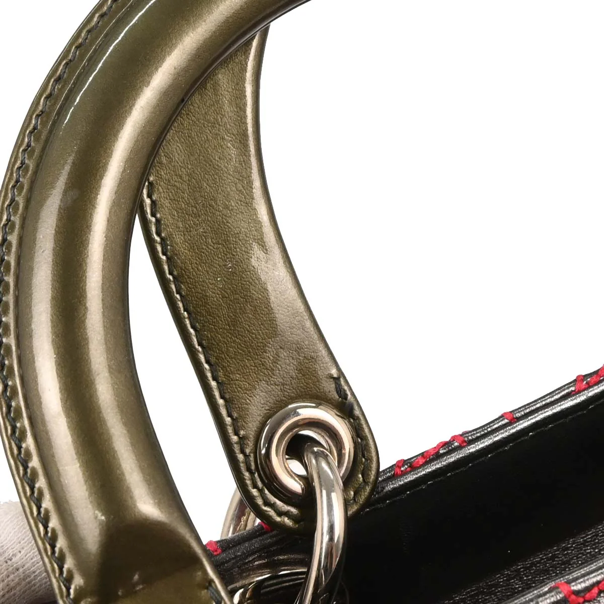 Christian Dior Gray Anselm Reyle Medium Lady Dior Cannage Handbag - Image 3