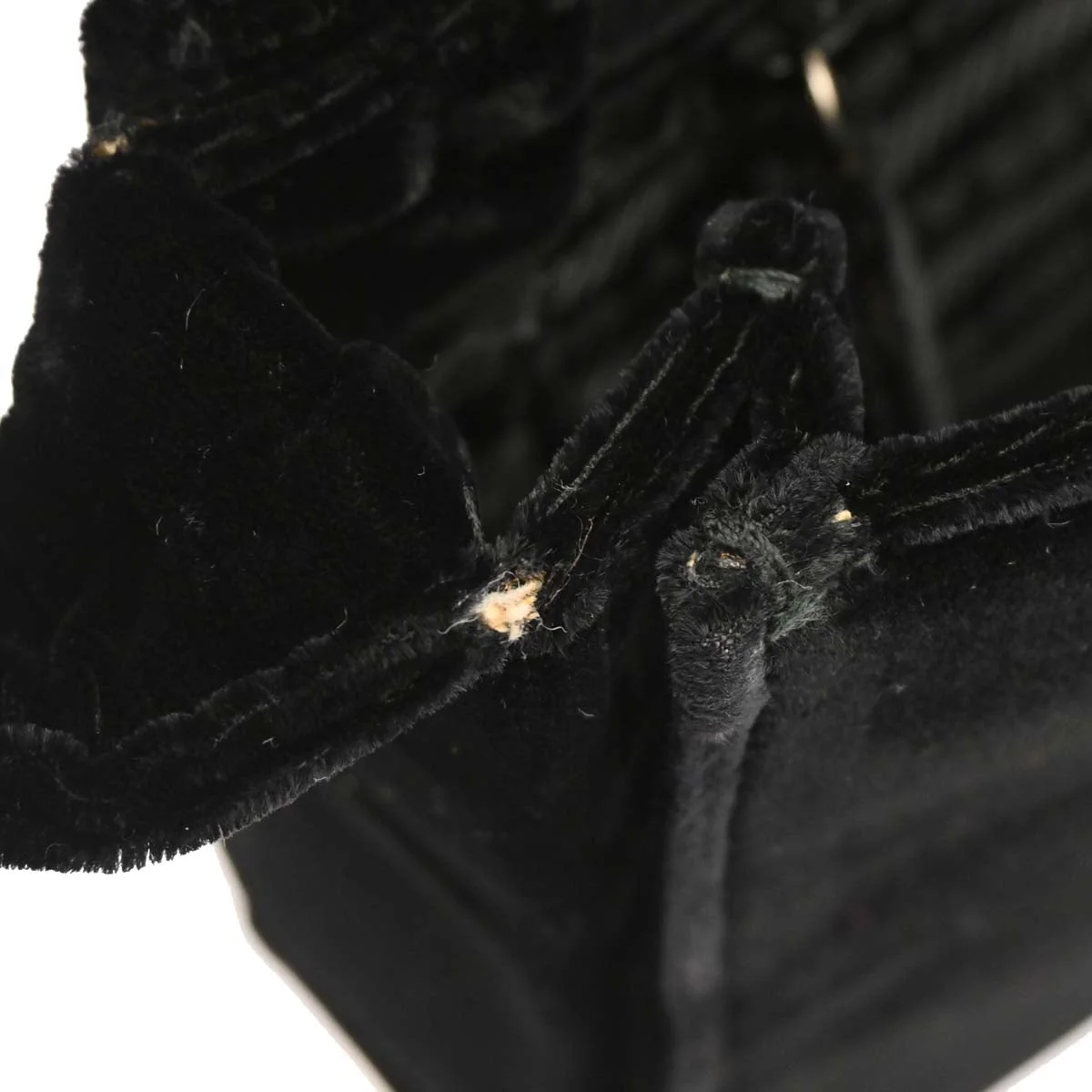 Prada Black Velvet Handbag - Image 7