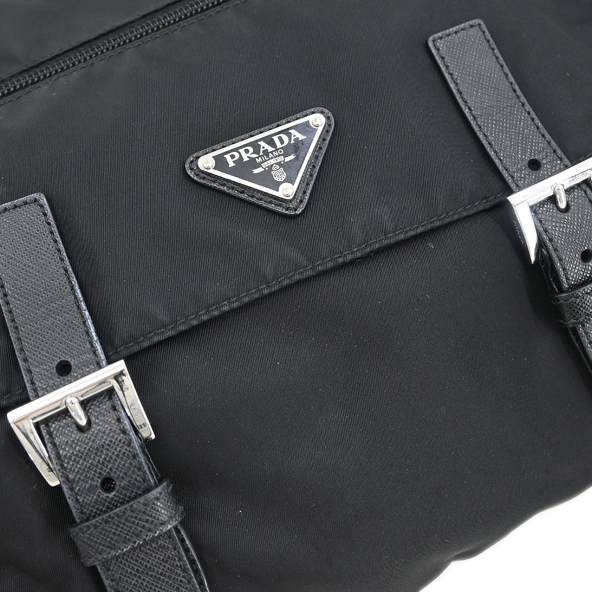 Prada * Black Nylon Shoulder Bag - Image 3