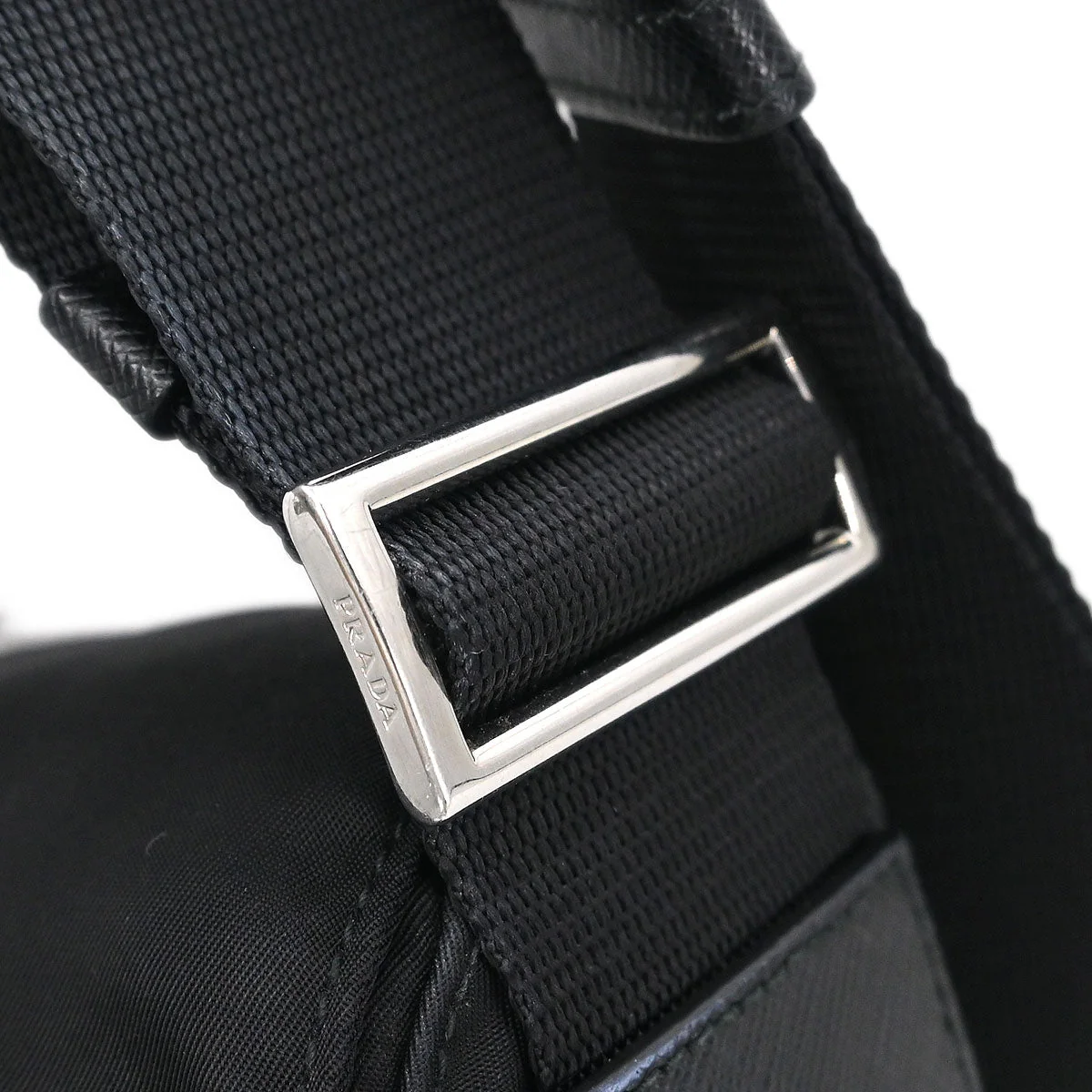 Prada * Black Nylon Shoulder Bag - Image 5