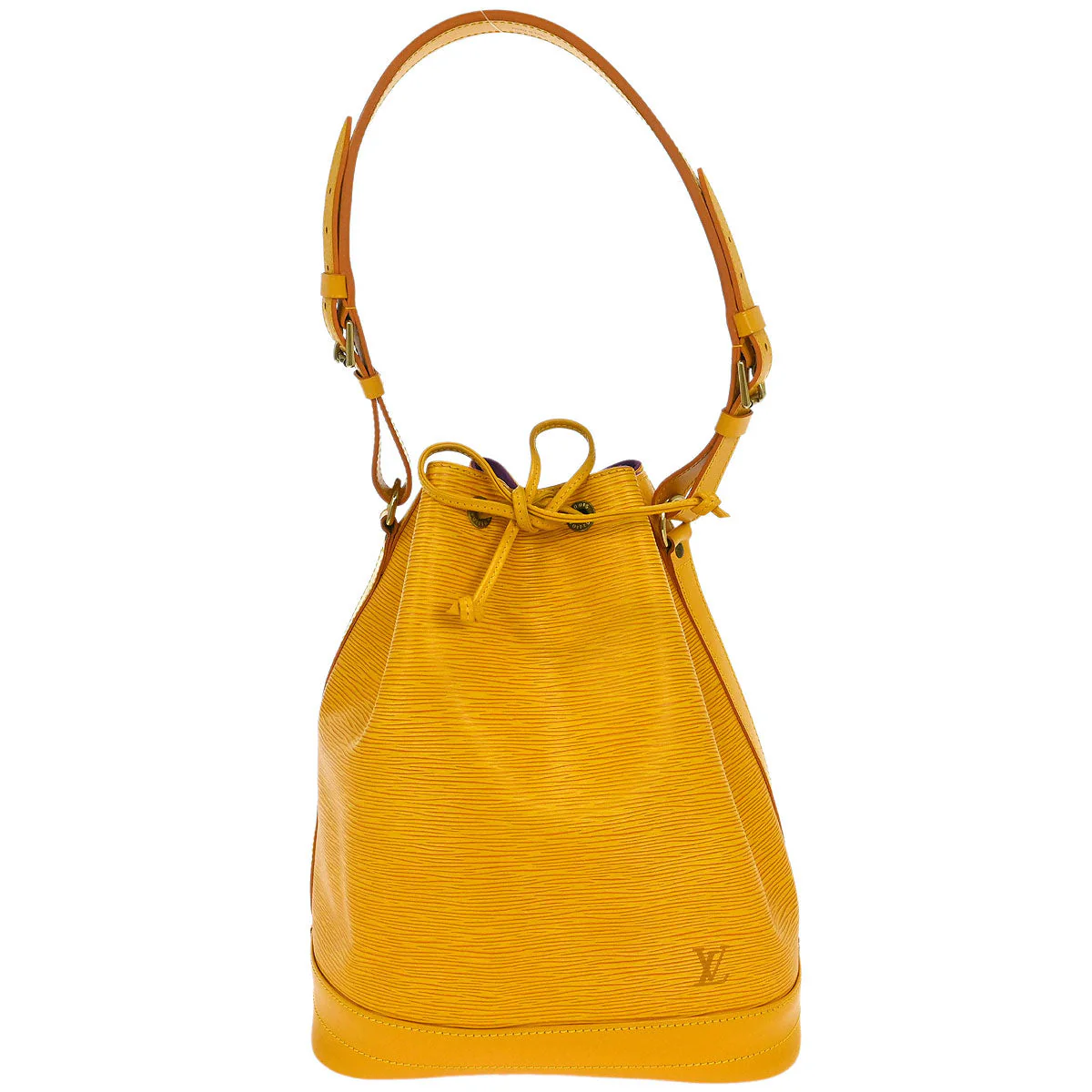 Louis Vuitton Yellow Epi Noe Drawstring Shoulder Bag M44009