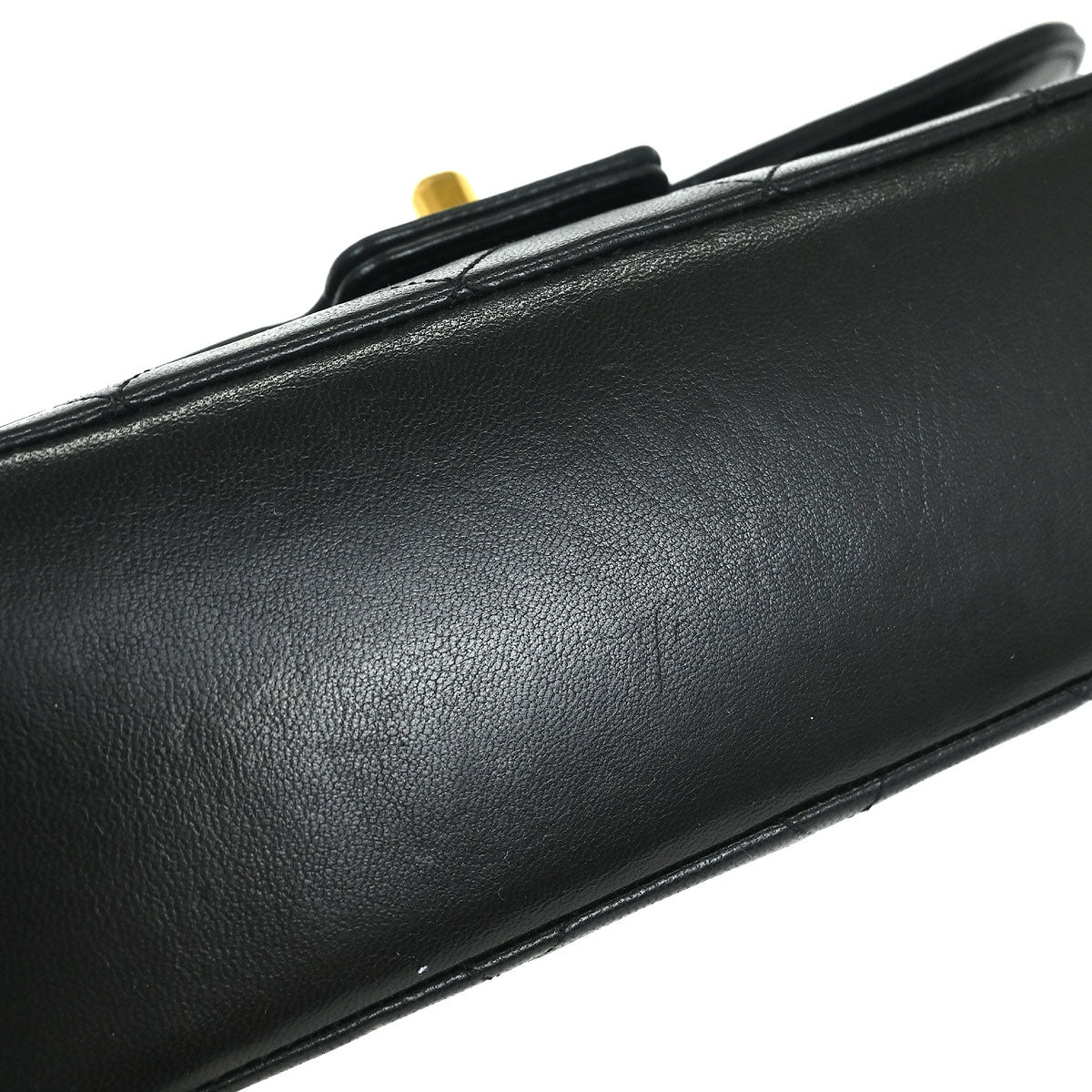 Chanel 1989-1991 Black Lambskin Shoulder Bag - Image 3