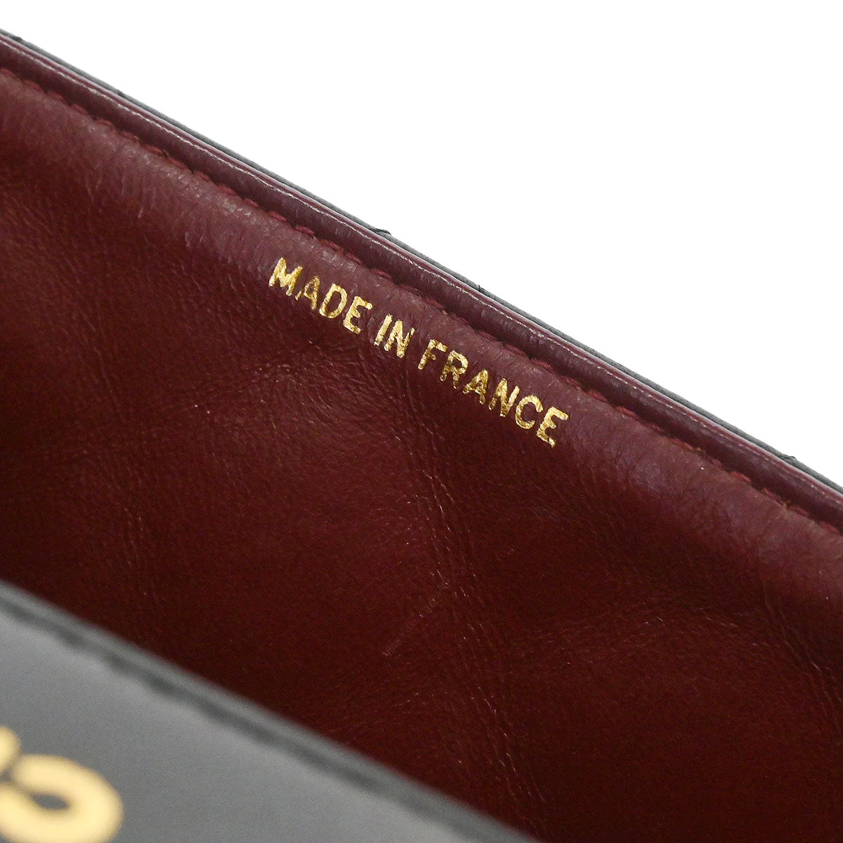 Chanel 1989-1991 Black Lambskin Shoulder Bag - Image 9