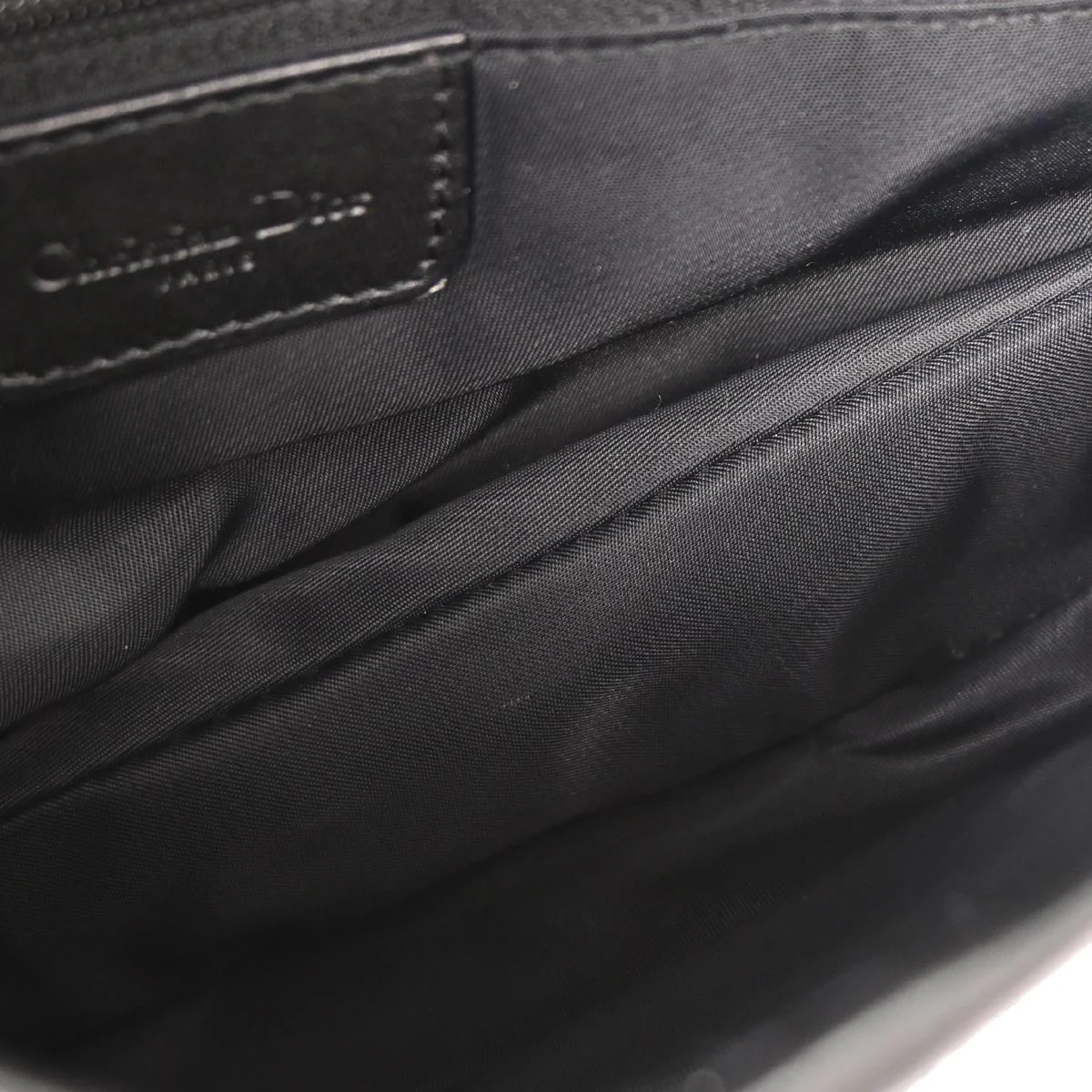 Christian Dior Black Trotter Saddle Handbag - Image 9