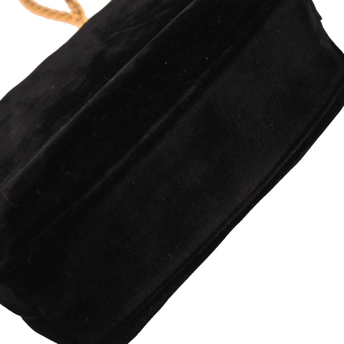 Chanel Black Velvet Shoulder Bag - Image 4