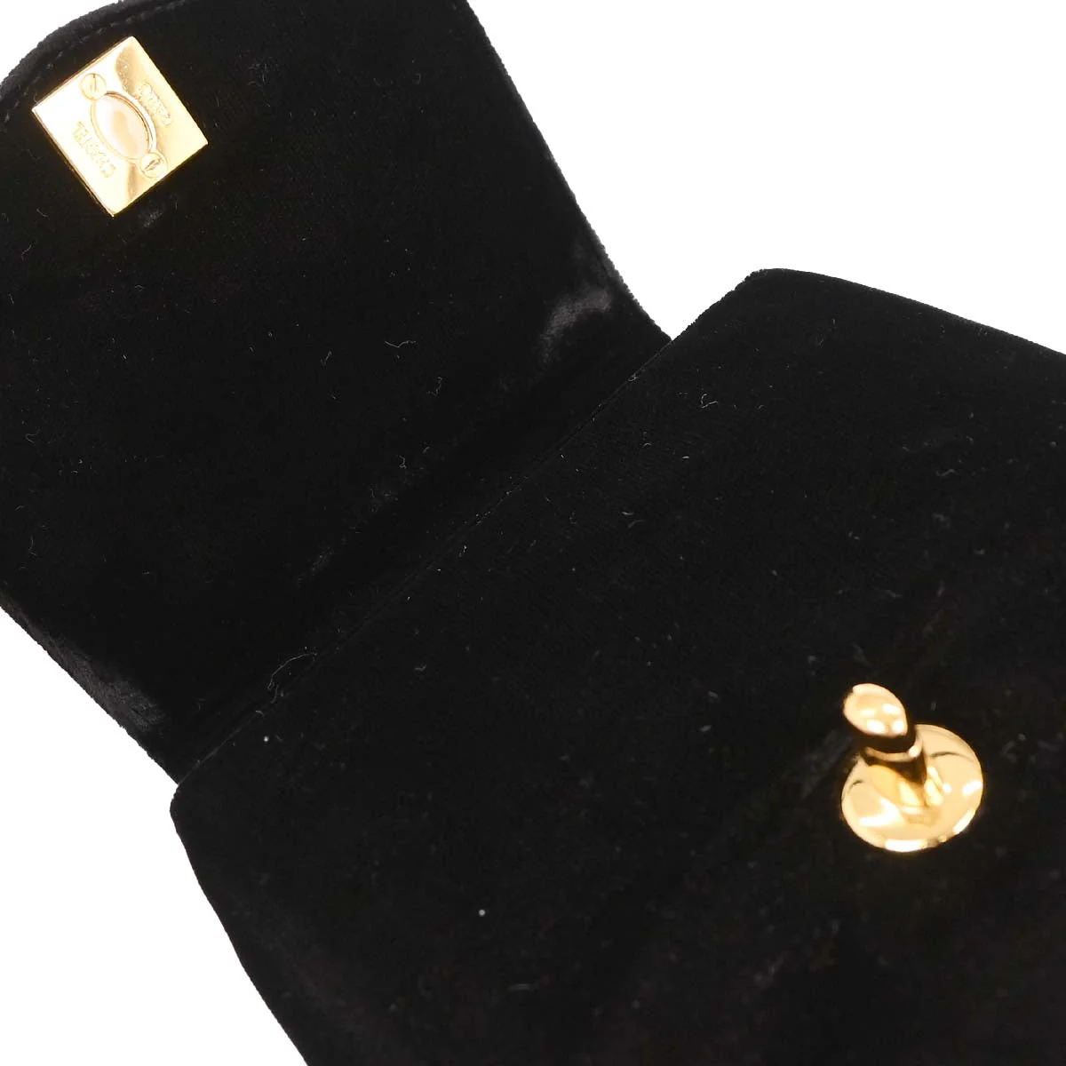 Chanel Black Velvet Shoulder Bag - Image 6