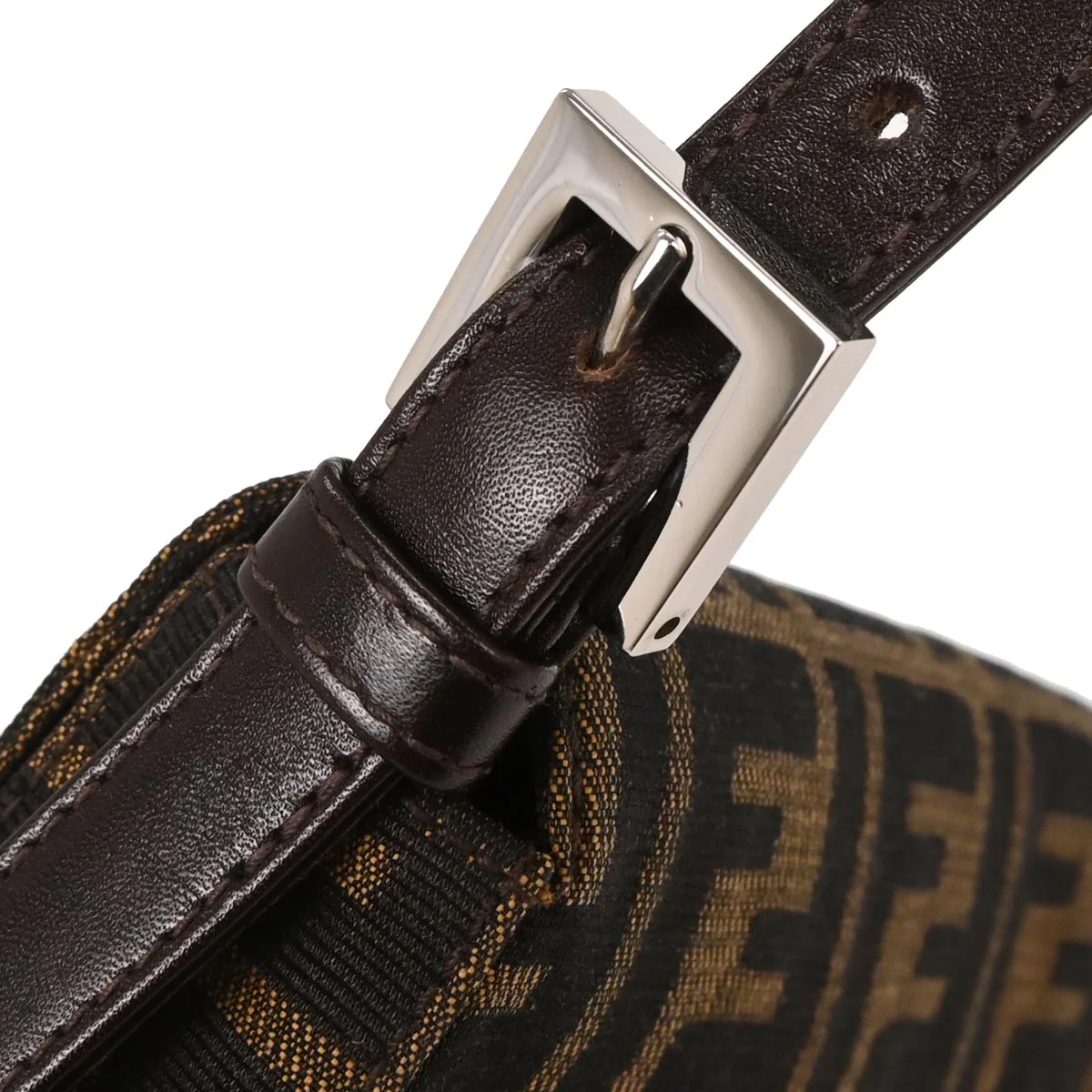 Fendi Brown Canvas Zucca Handbag - Image 5