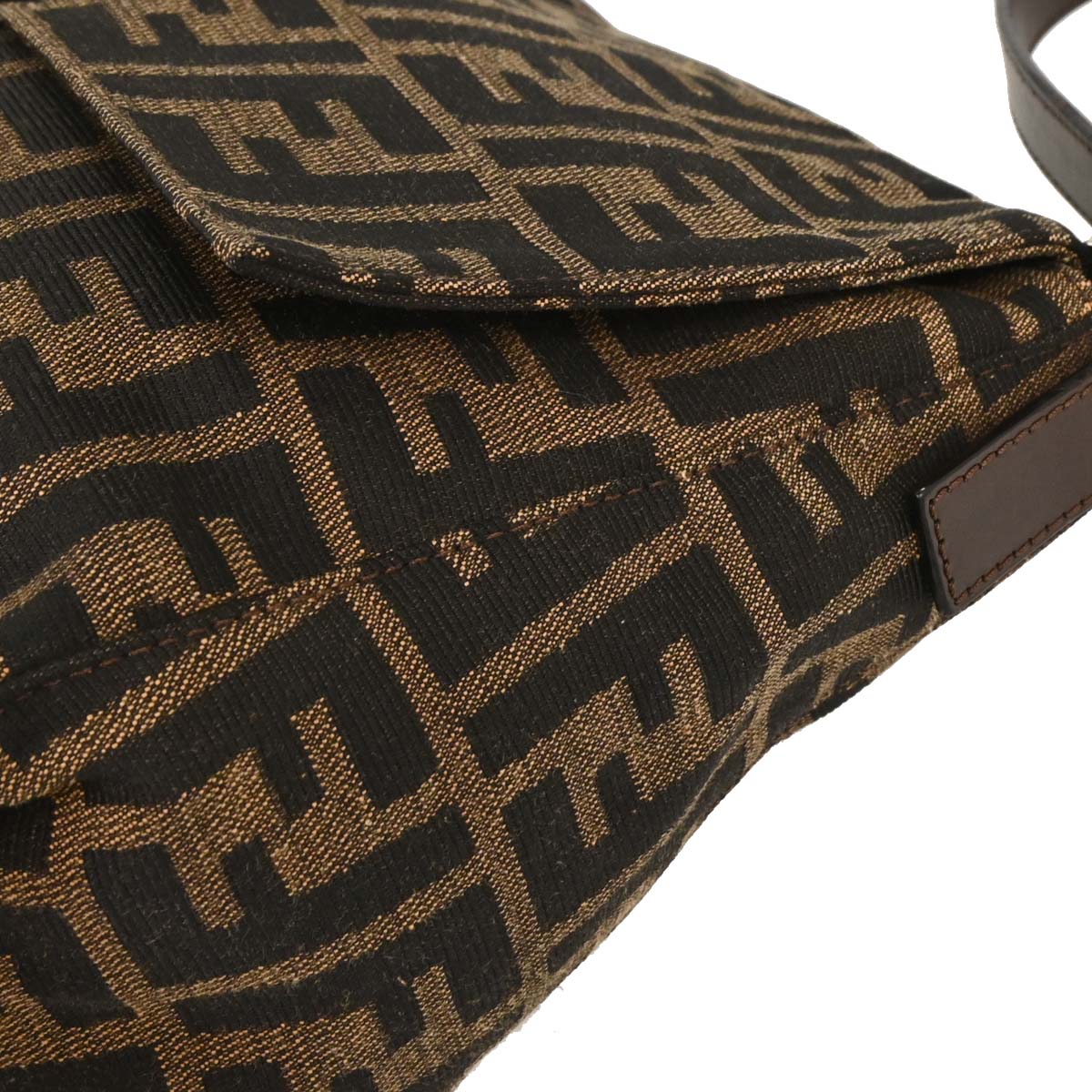 Fendi Brown Canvas Zucca Mamma Baguette Handbag - Image 7