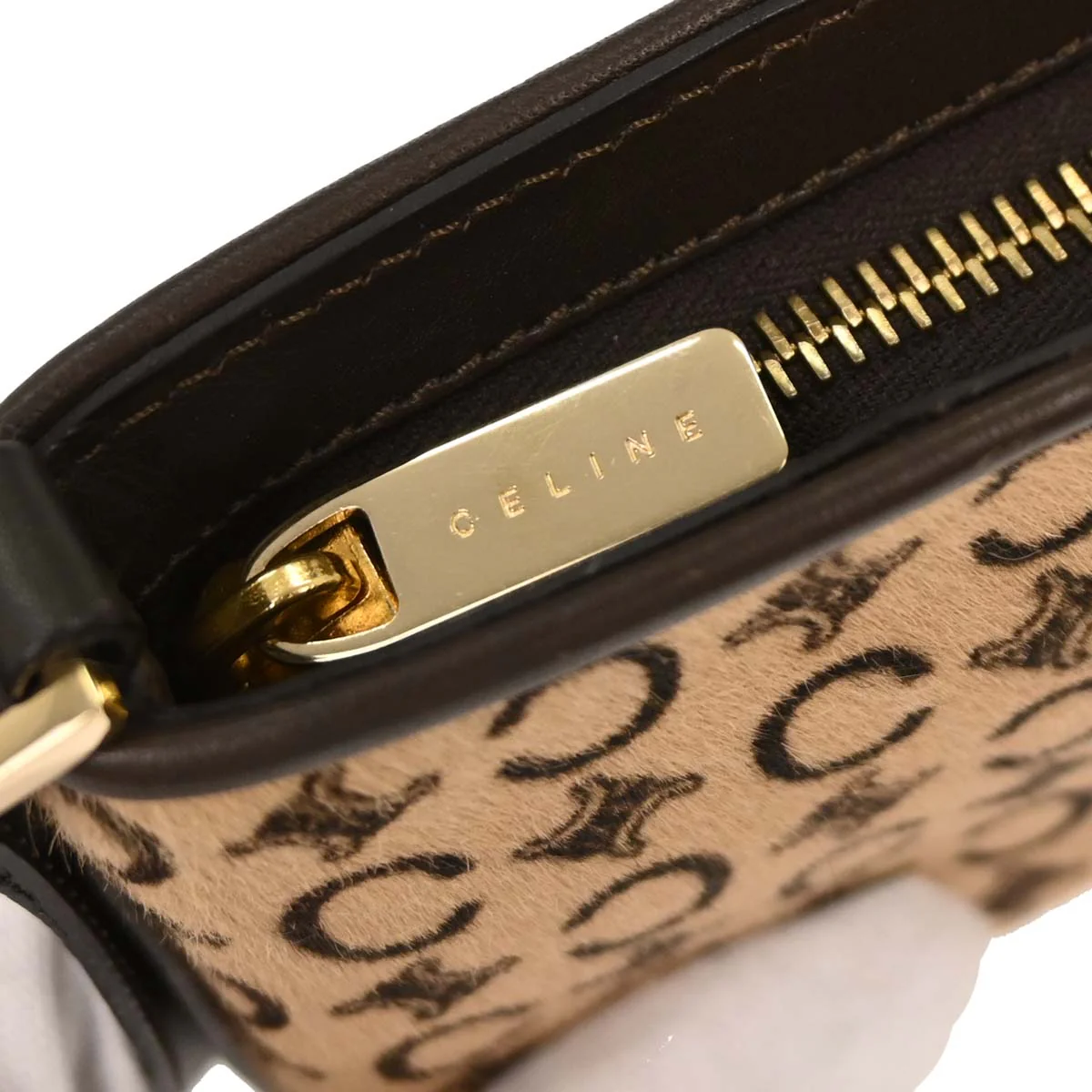 Celine Brown Pony Hair C Macadam Handbag - Image 7