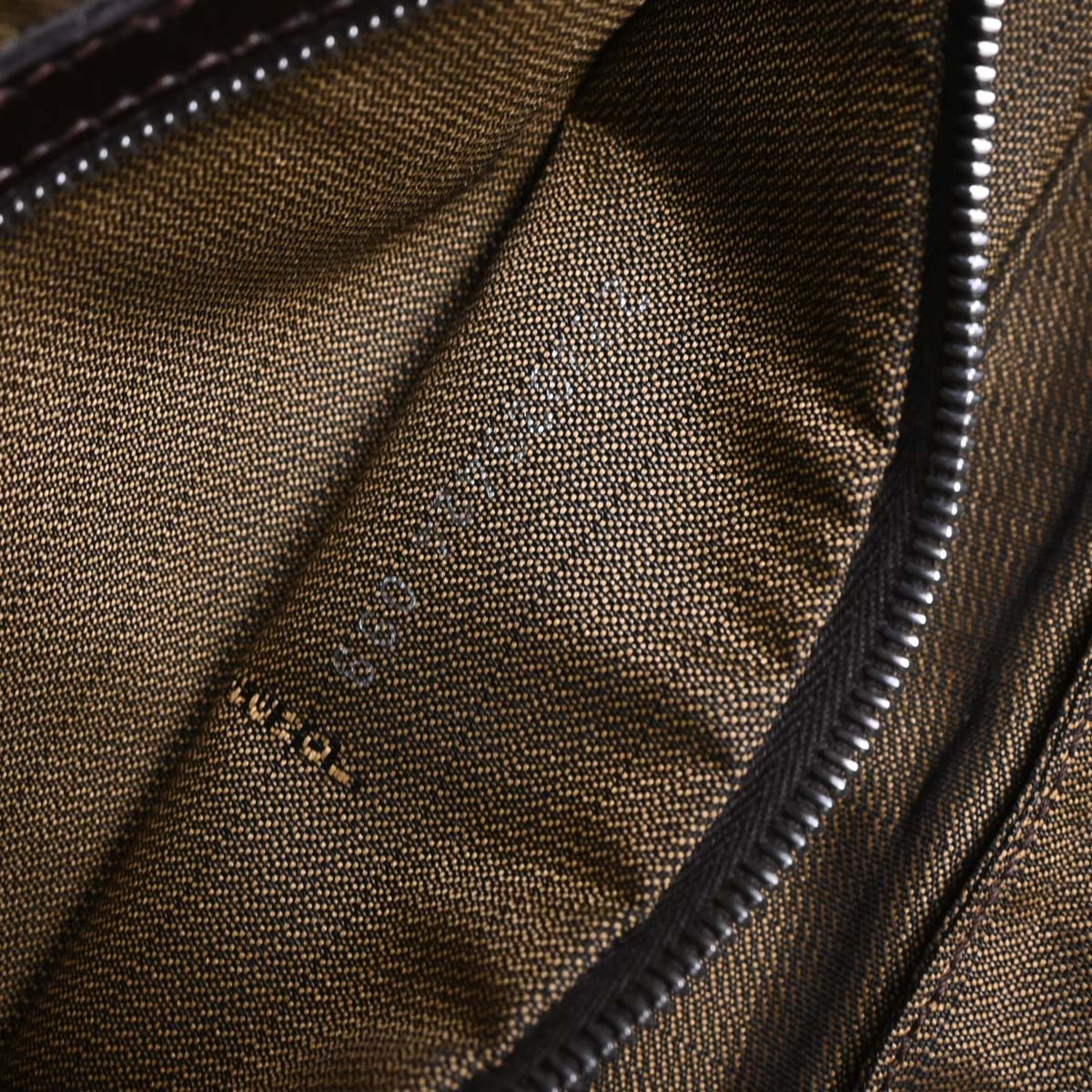 Fendi Brown Zucca Baguette Handbag - Image 10