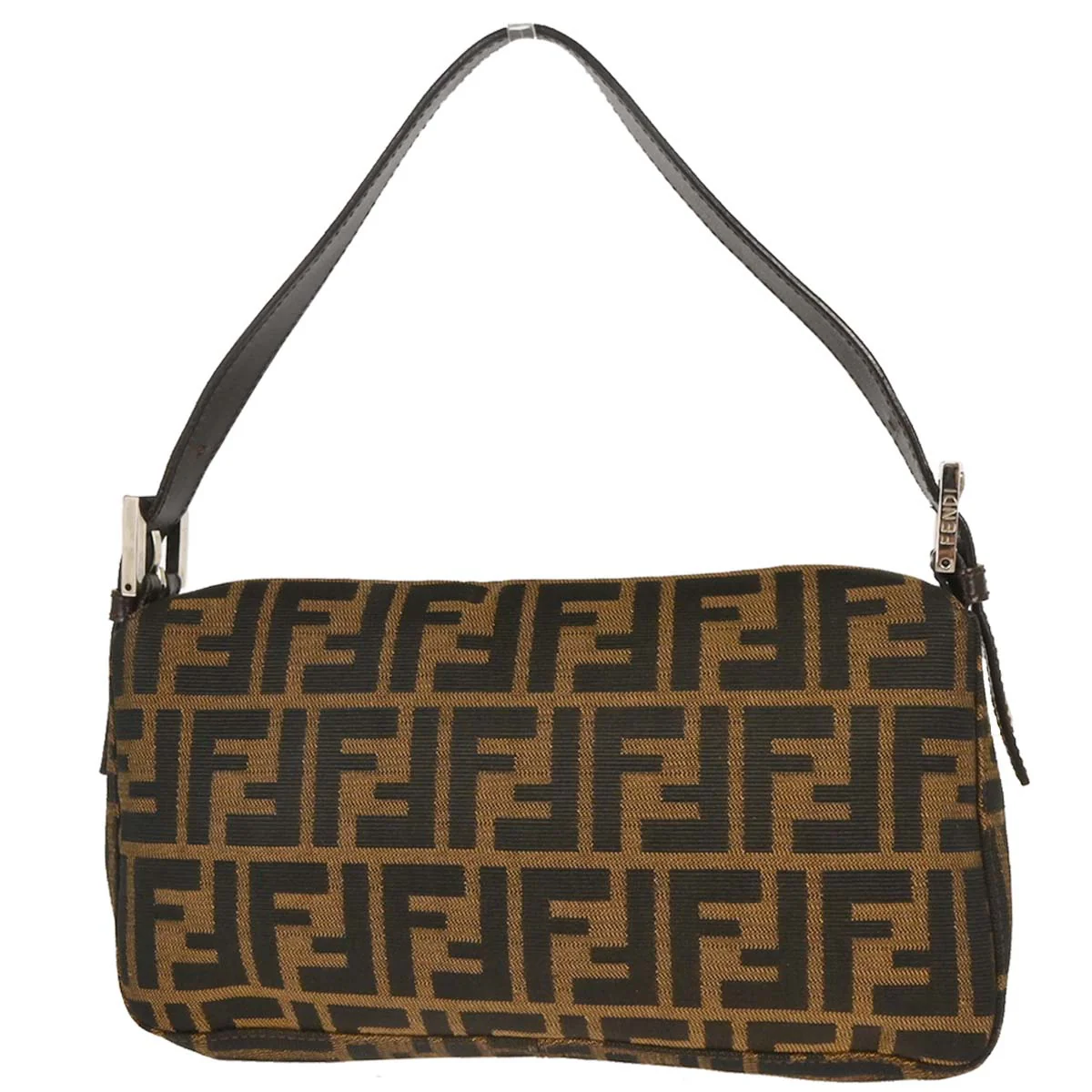 Fendi Brown Zucca Baguette Handbag - Image 2