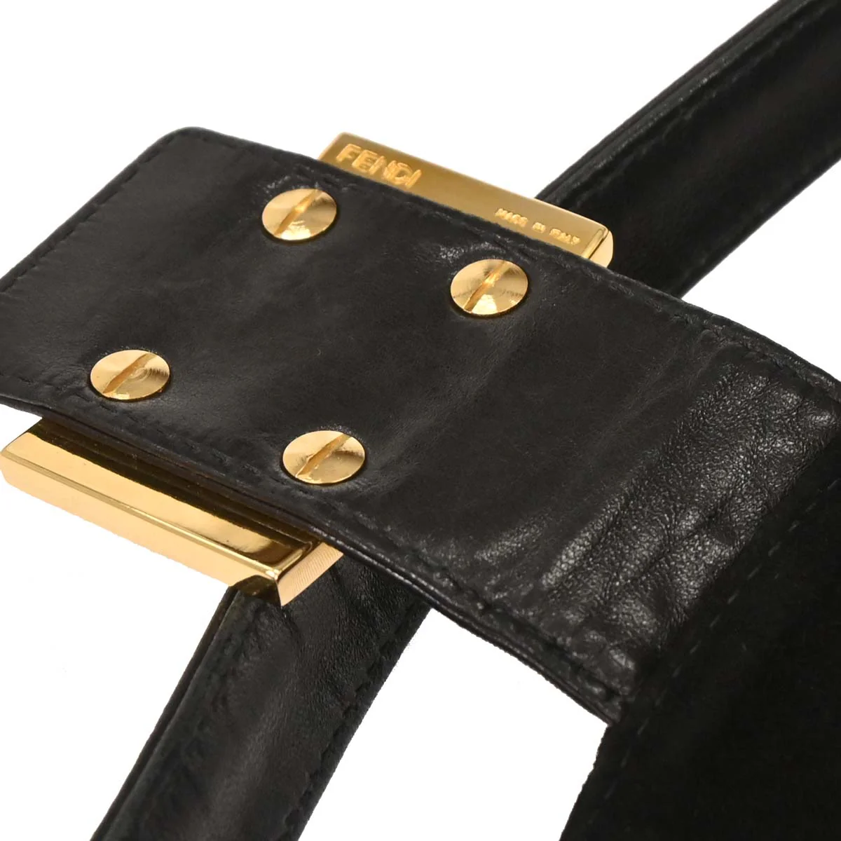 Fendi Black Suede Handbag - Image 7