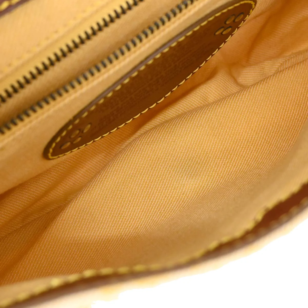 Celine Yellow Macadam Shoulder Bag - Image 8
