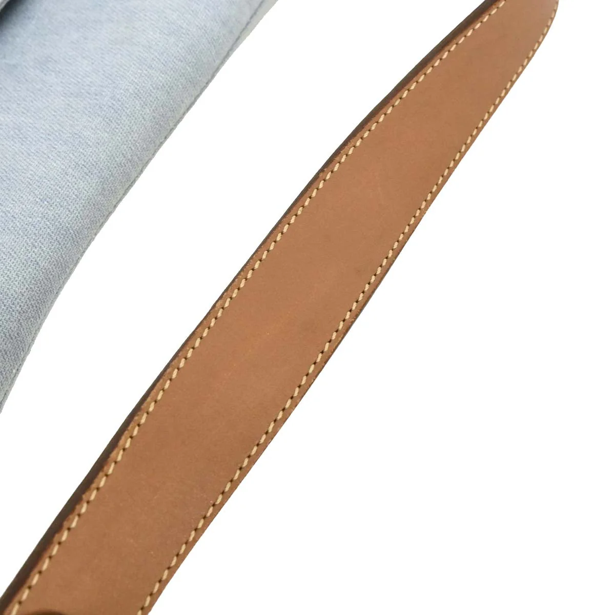 Christian Dior Light Blue Cotton Saddle Handbag - Image 5