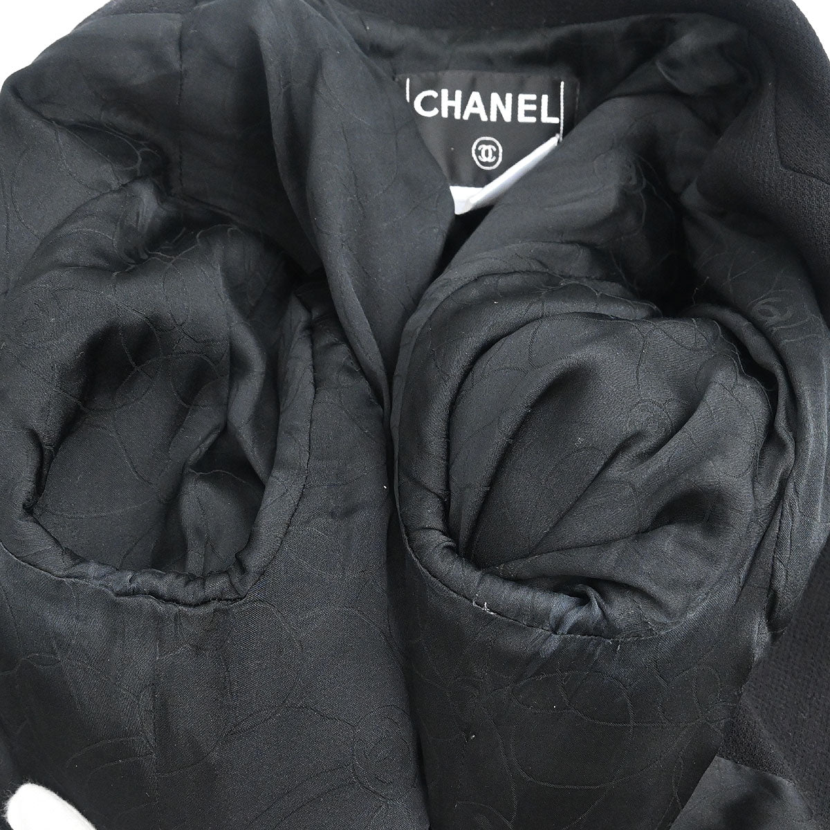 Chanel 2005 Emblem Double Breasted Jacket Black #38 - Image 9