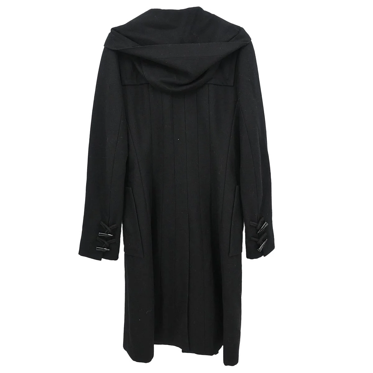 Chanel 2006 Single Breasted Duffel Coat Black #36 - Image 2