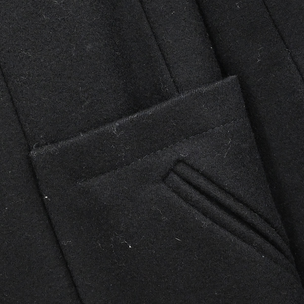 Chanel 2006 Single Breasted Duffel Coat Black #36 - Image 6