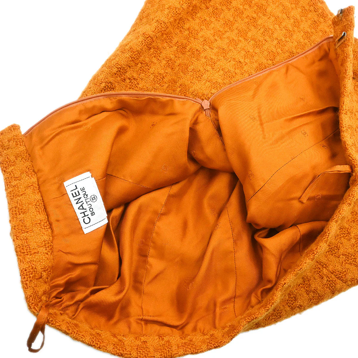 Chanel Setup Suit Jacket Skirt Orange - Image 10