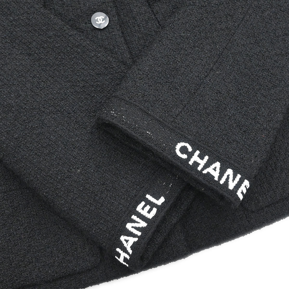 Chanel 1995 Single Breasted Jacket Black #38 - Image 6