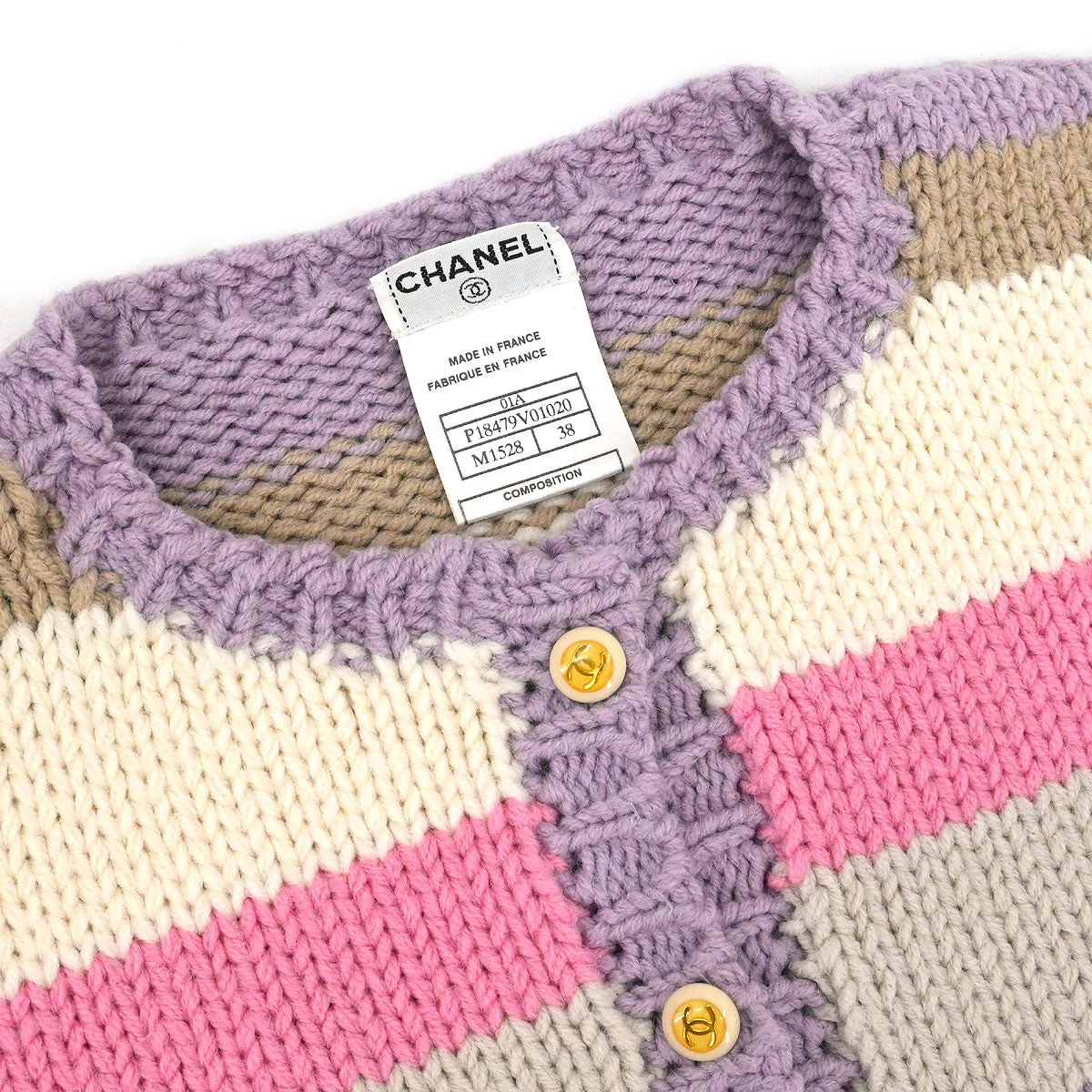 Chanel 2001 Cardigan Light Purple #38 - Image 3