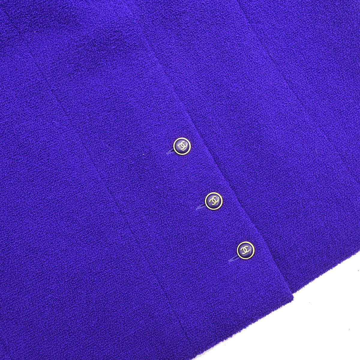 Chanel 1995 Setup Suit Jacket Skirt Purple #42 - Image 8