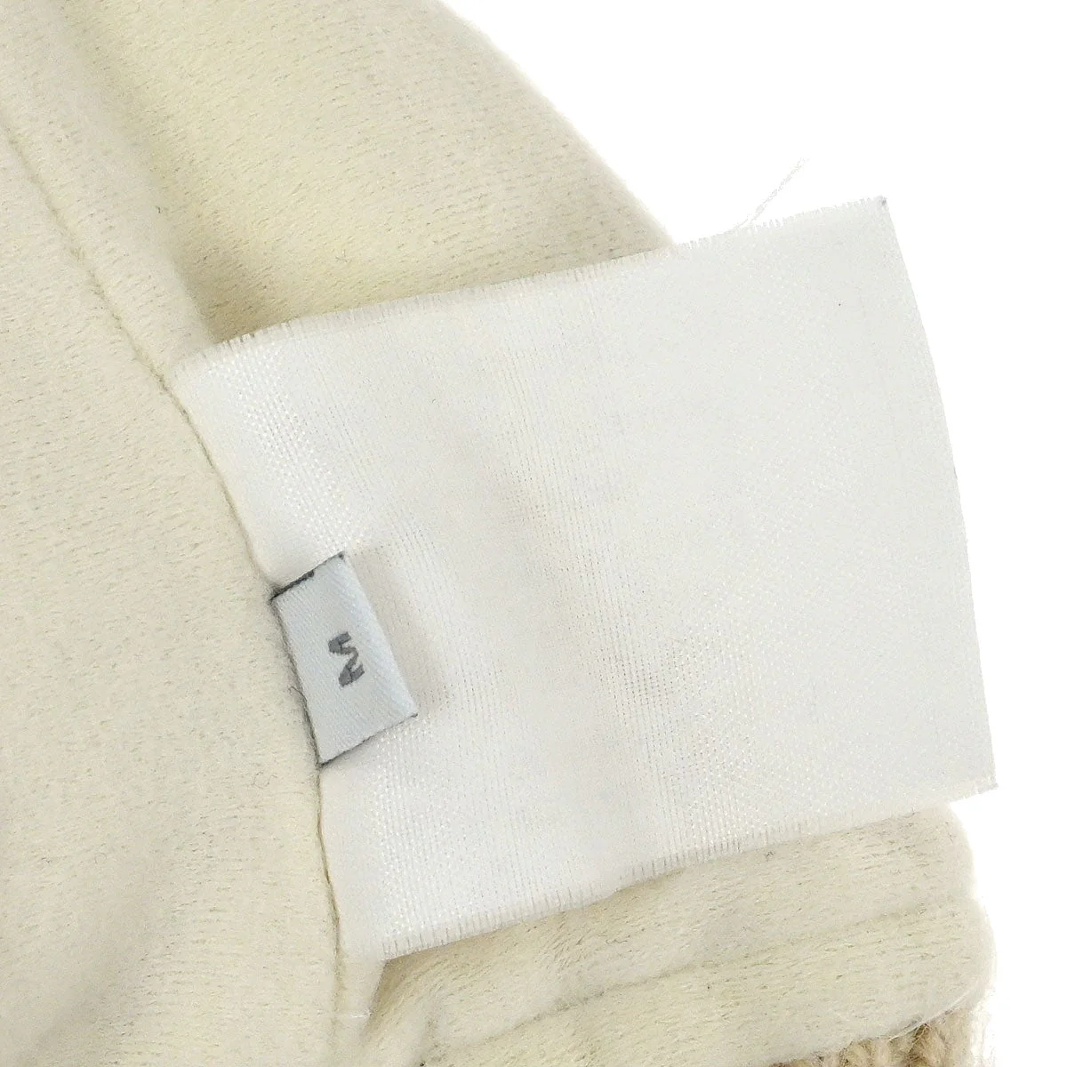 Chanel White Sport Line Knit Cap #M Small Good - Image 7