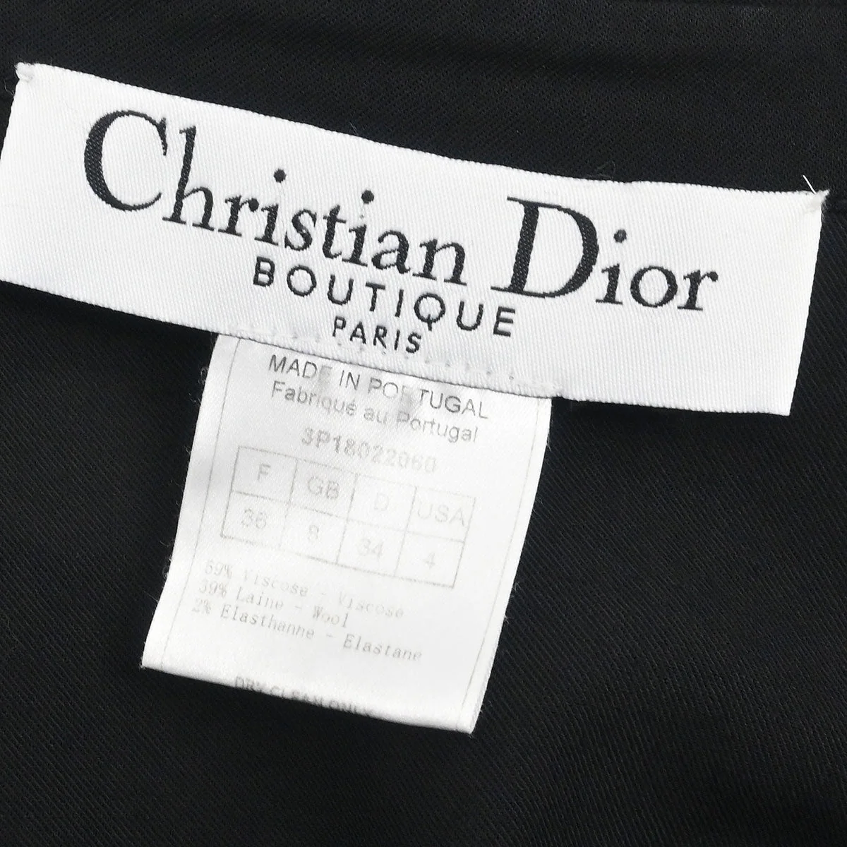 Christian Dior 2003 Shirt Blouse Black #36 - Image 10