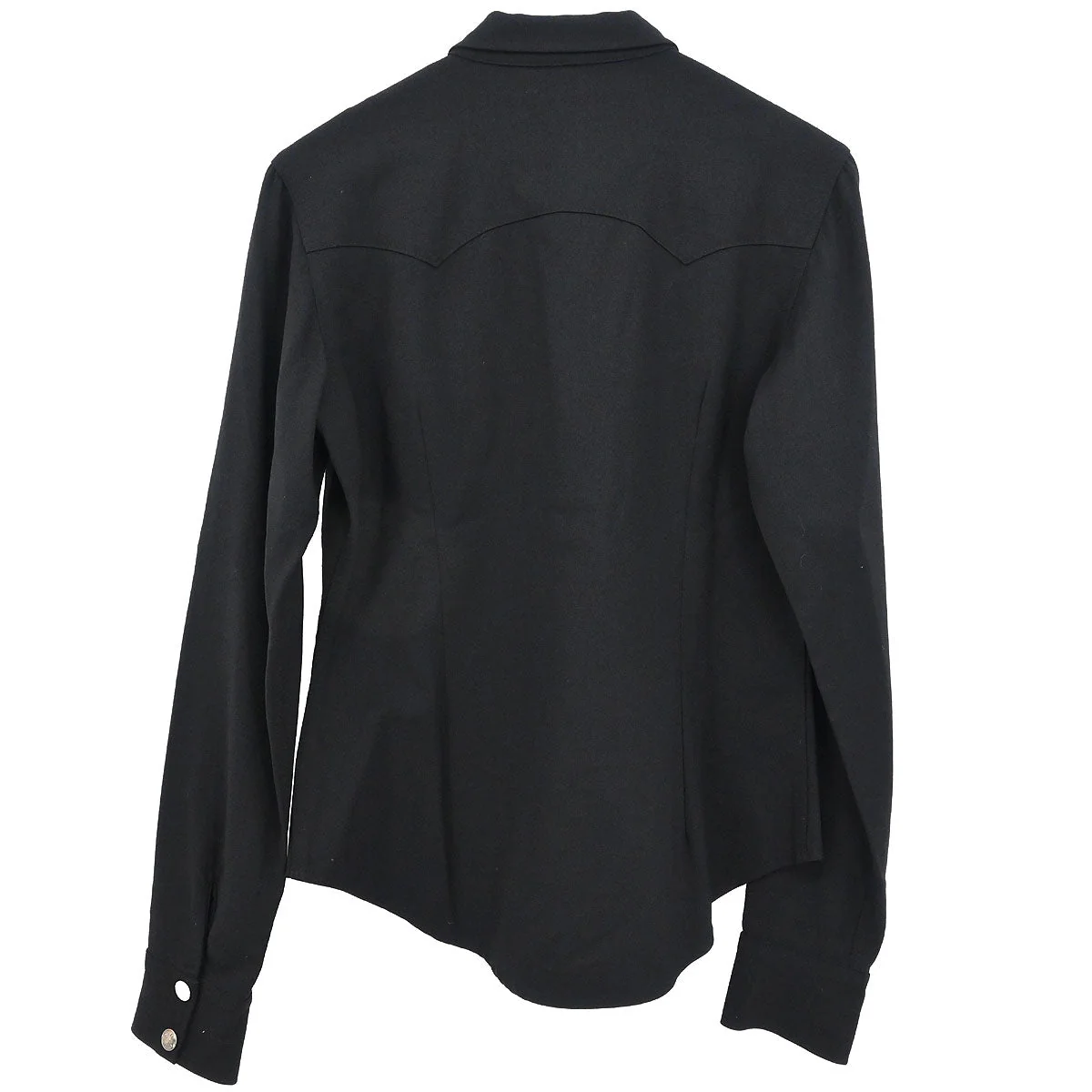 Christian Dior 2003 Shirt Blouse Black #36 - Image 2